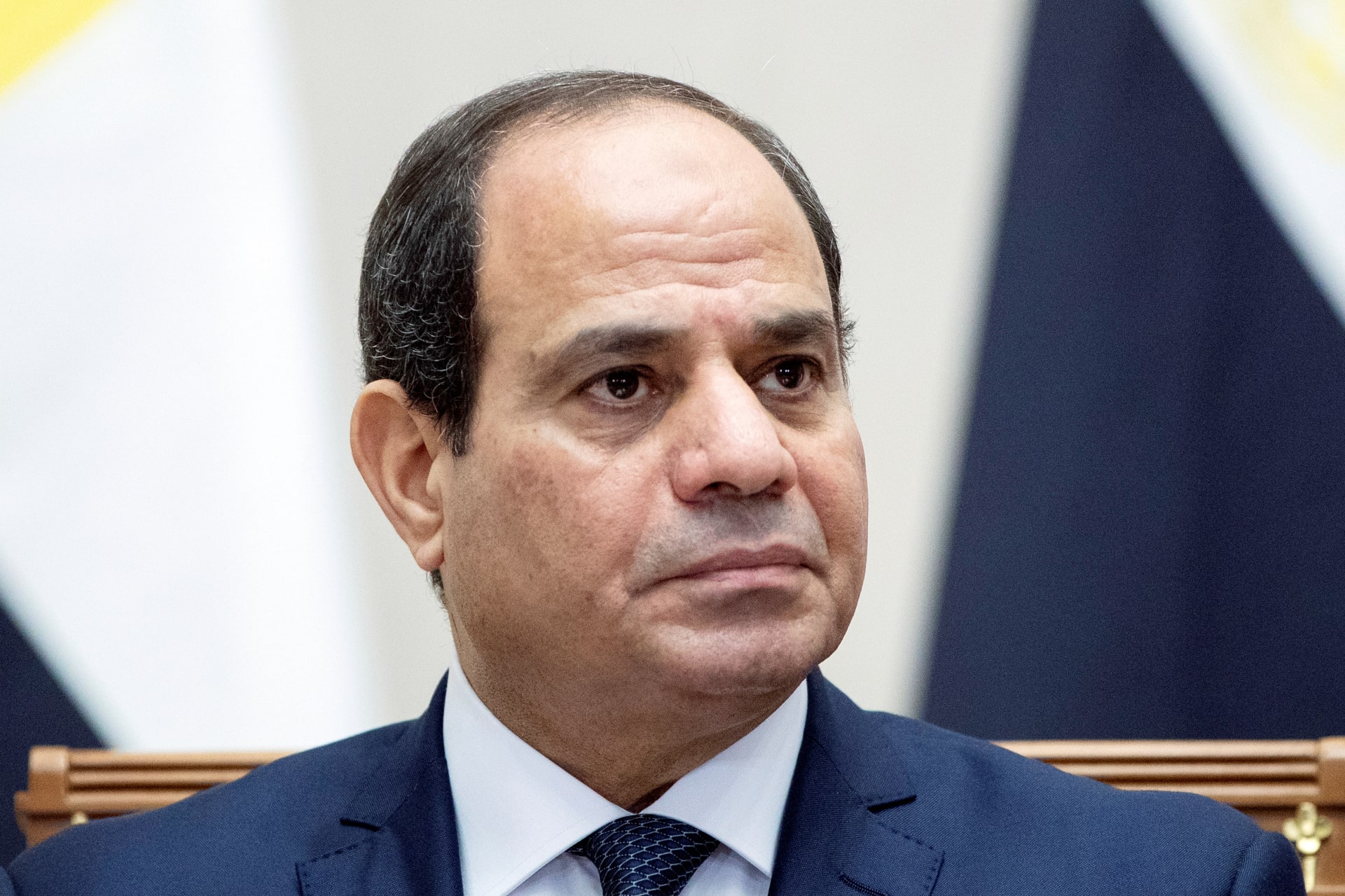 <p>Egyptian President Abdel Fattah al-Sisi attends a signing ceremony following a meeting with Russian President Vladimir Putin in the Black Sea resort of Sochi, Russia October 17, 2018.</p>
