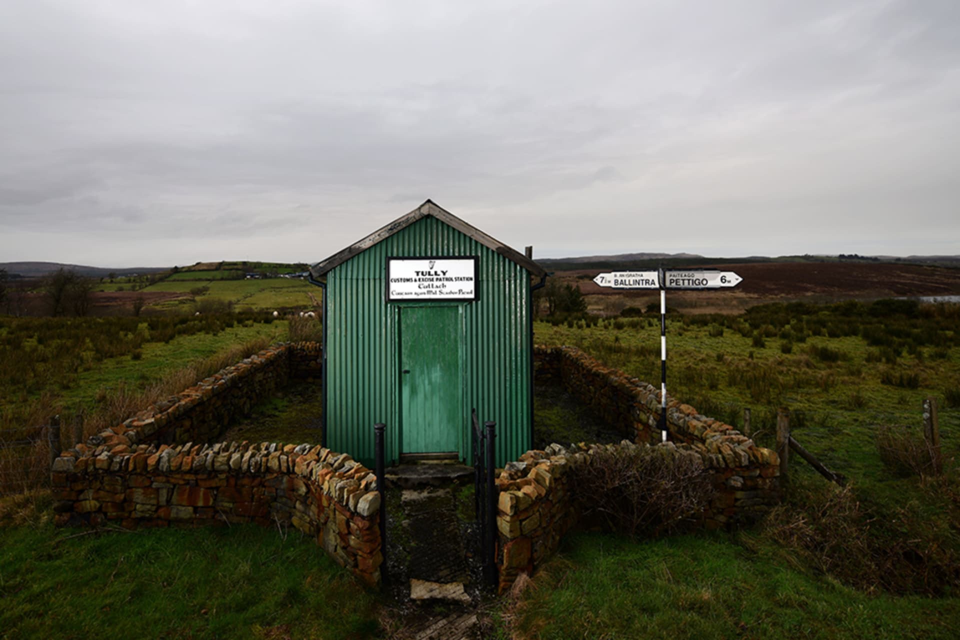 <p>An abandoned customs post in Ireland.</p>
