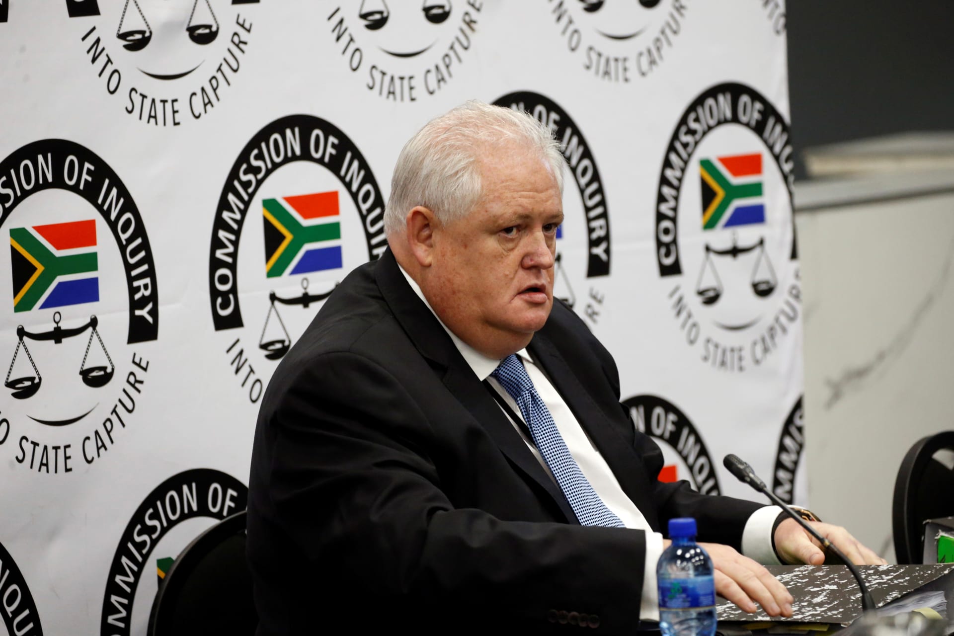 <p>Former Bosasa Chief Operations Officer Angelo Agrizzi looks on before giving testimony at the Judicial Commission of Inquiry probing state capture in Johannesburg, South Africa, on January 28, 2019. </p>
