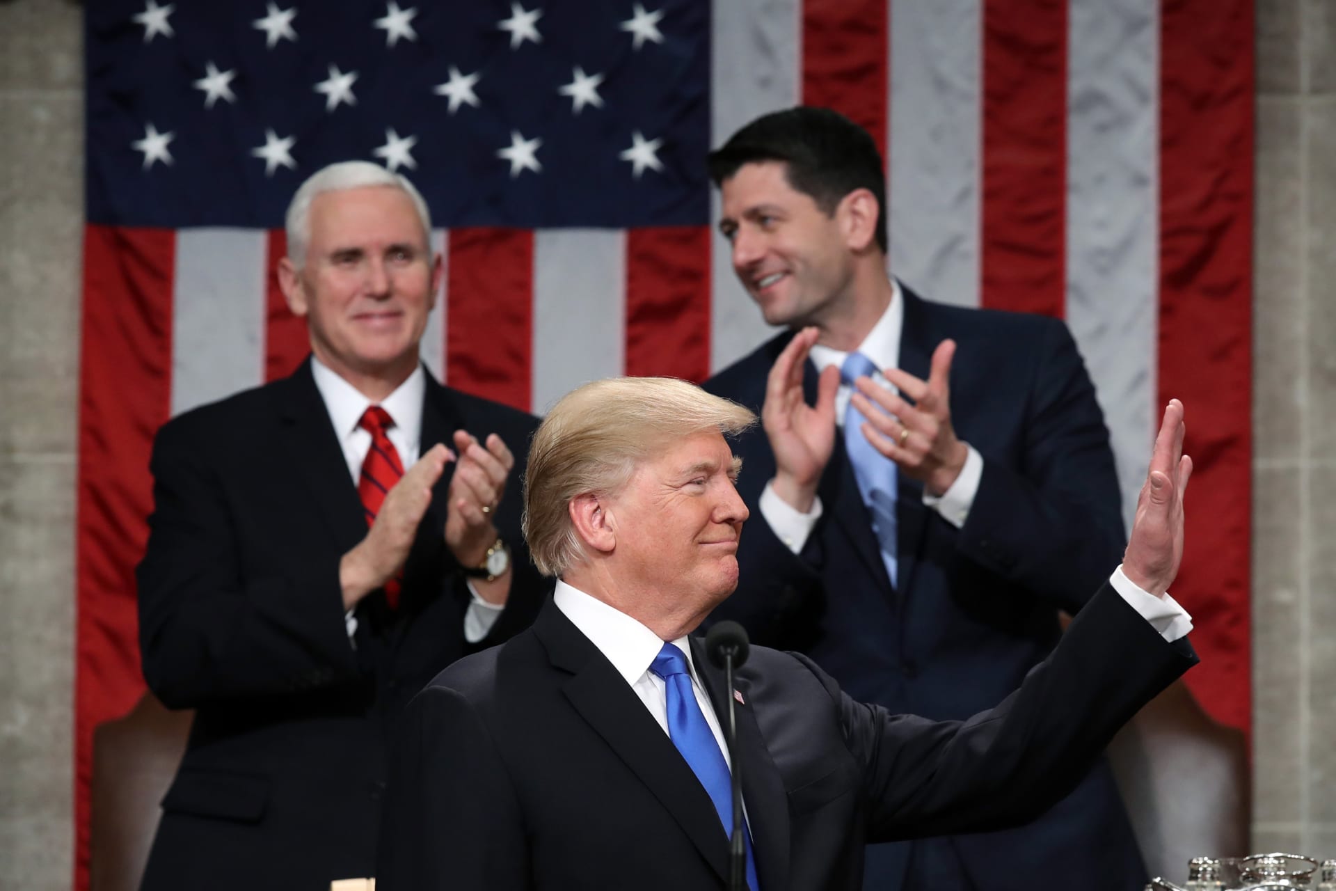<p>President Trump delivers his first State of the Union address to a joint session of Congress. </p>
