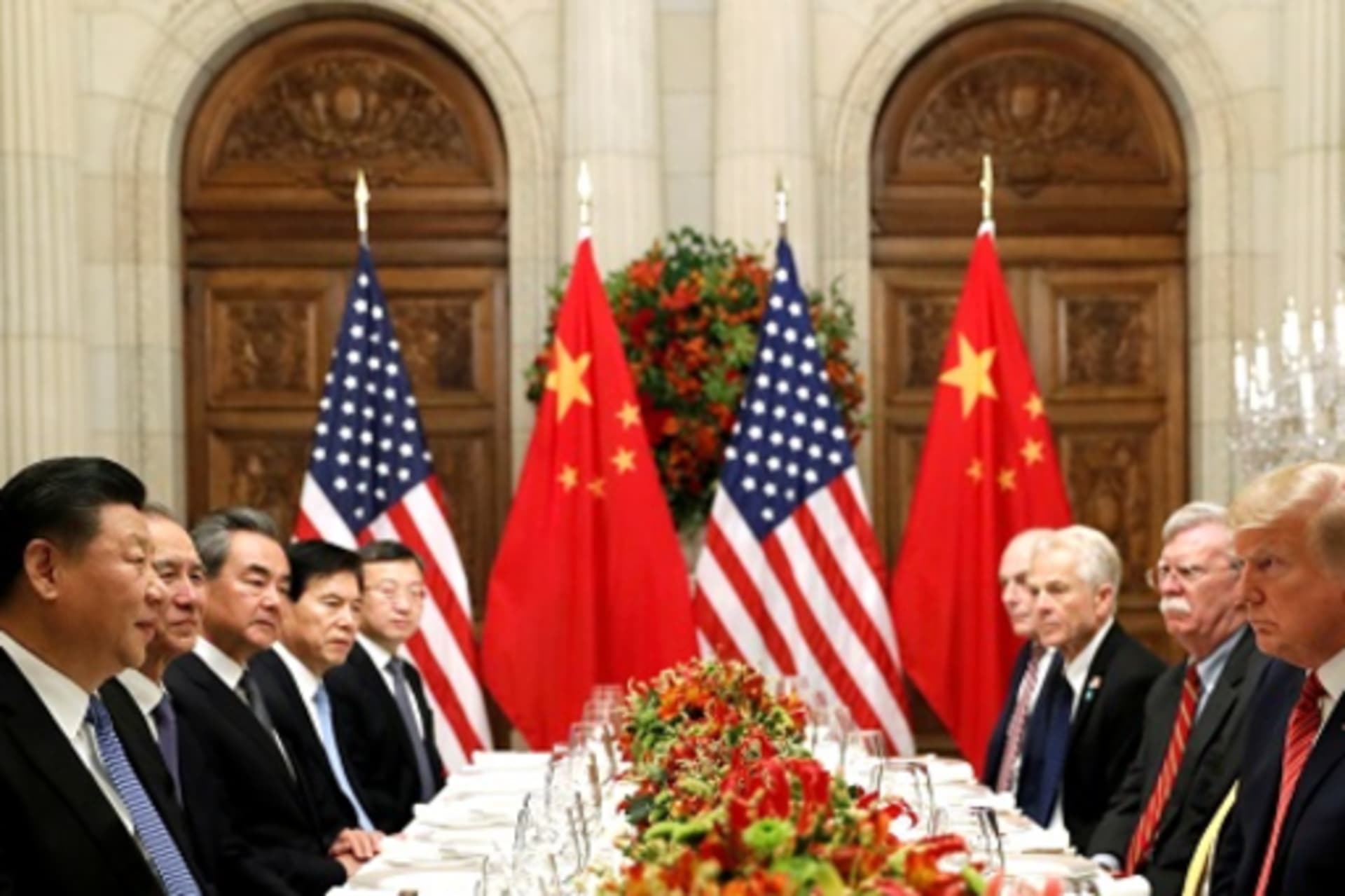 <p>U.S. President Donald Trump and Chinese President Xi Jinping attend a working dinner after the G20 leaders summit in Buenos Aires.</p>
