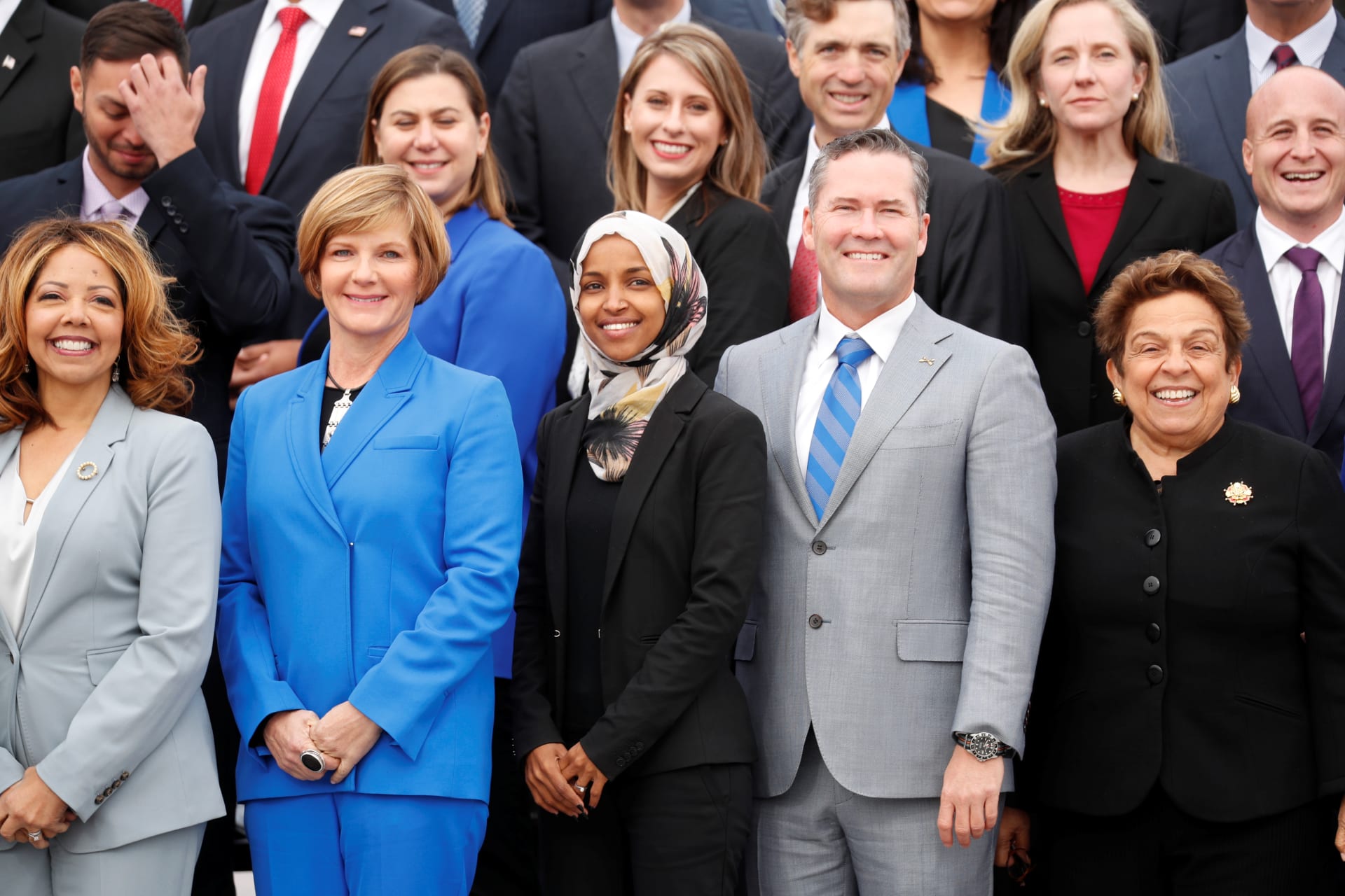 <p>Incoming newly elected members of the U.S. House of Representatives on Capitol Hill in Washington, U.S., November 14, 2018. </p>
