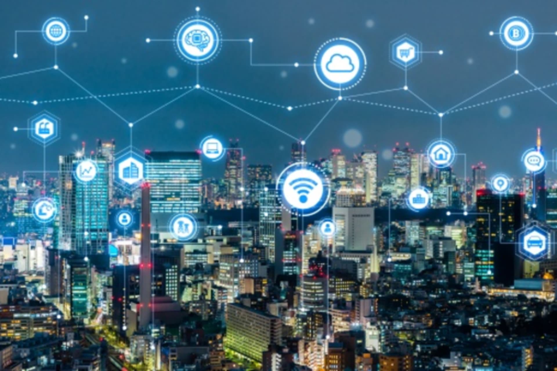 <p>Illustration of a smart city concept </p>
