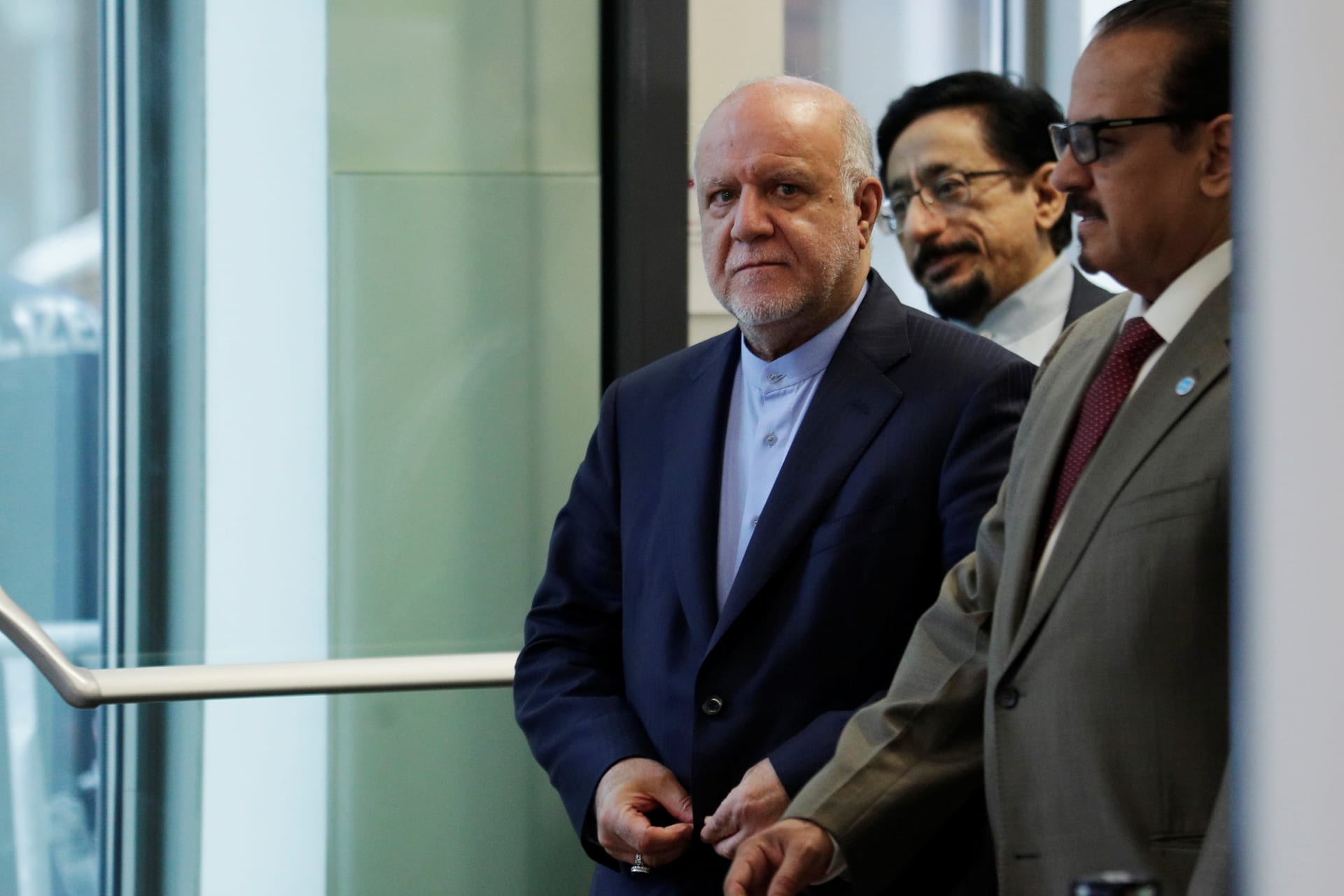 <p>Iran’s Oil Minister Bijan Zanganeh arrives for an OPEC meeting in Vienna, Austria, June 22, 2018. </p>
