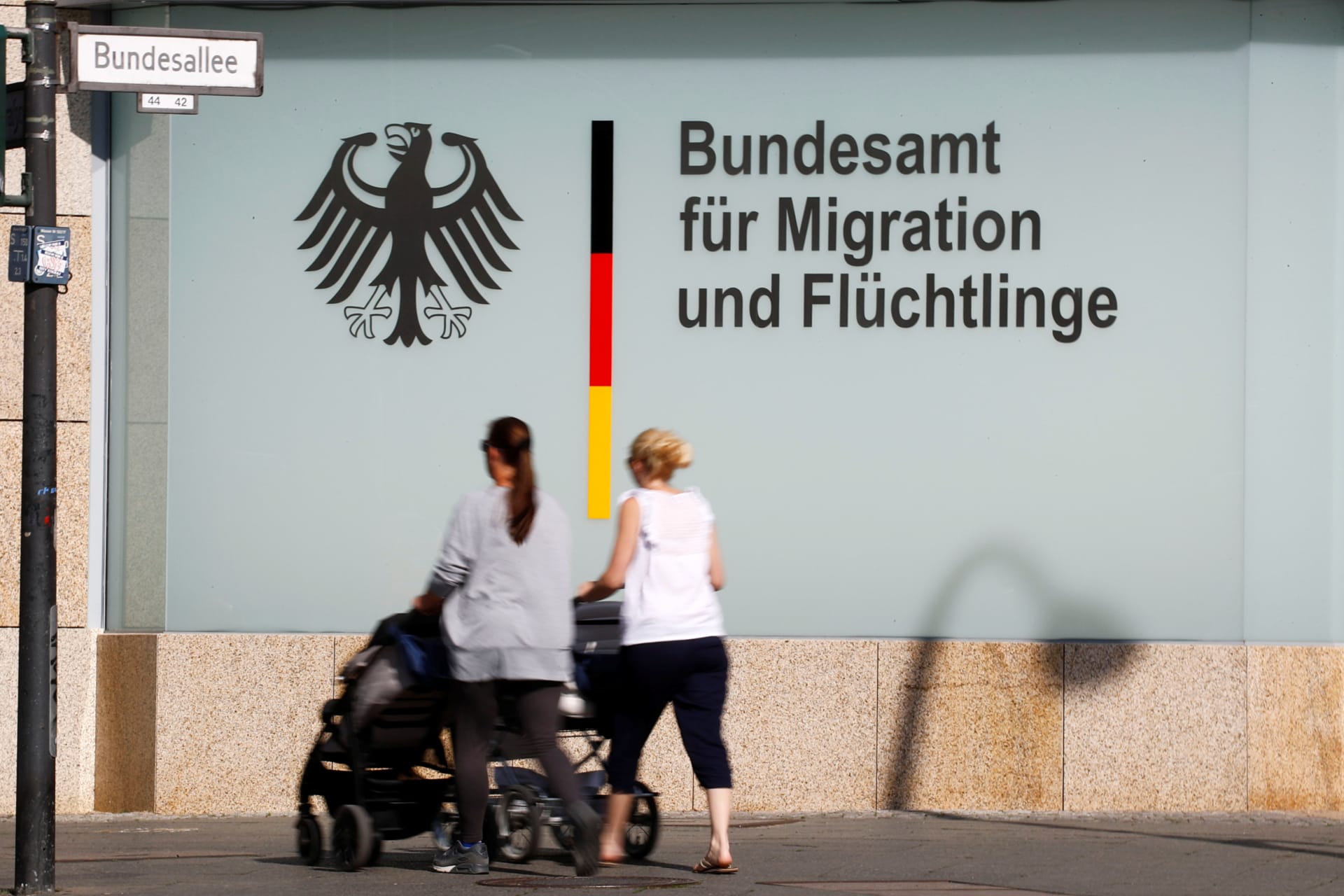 <p>An office building of the Federal Office for Migration and Refugees (BAMF) is pictured in Berlin, Germany May 24, 2018. </p>
