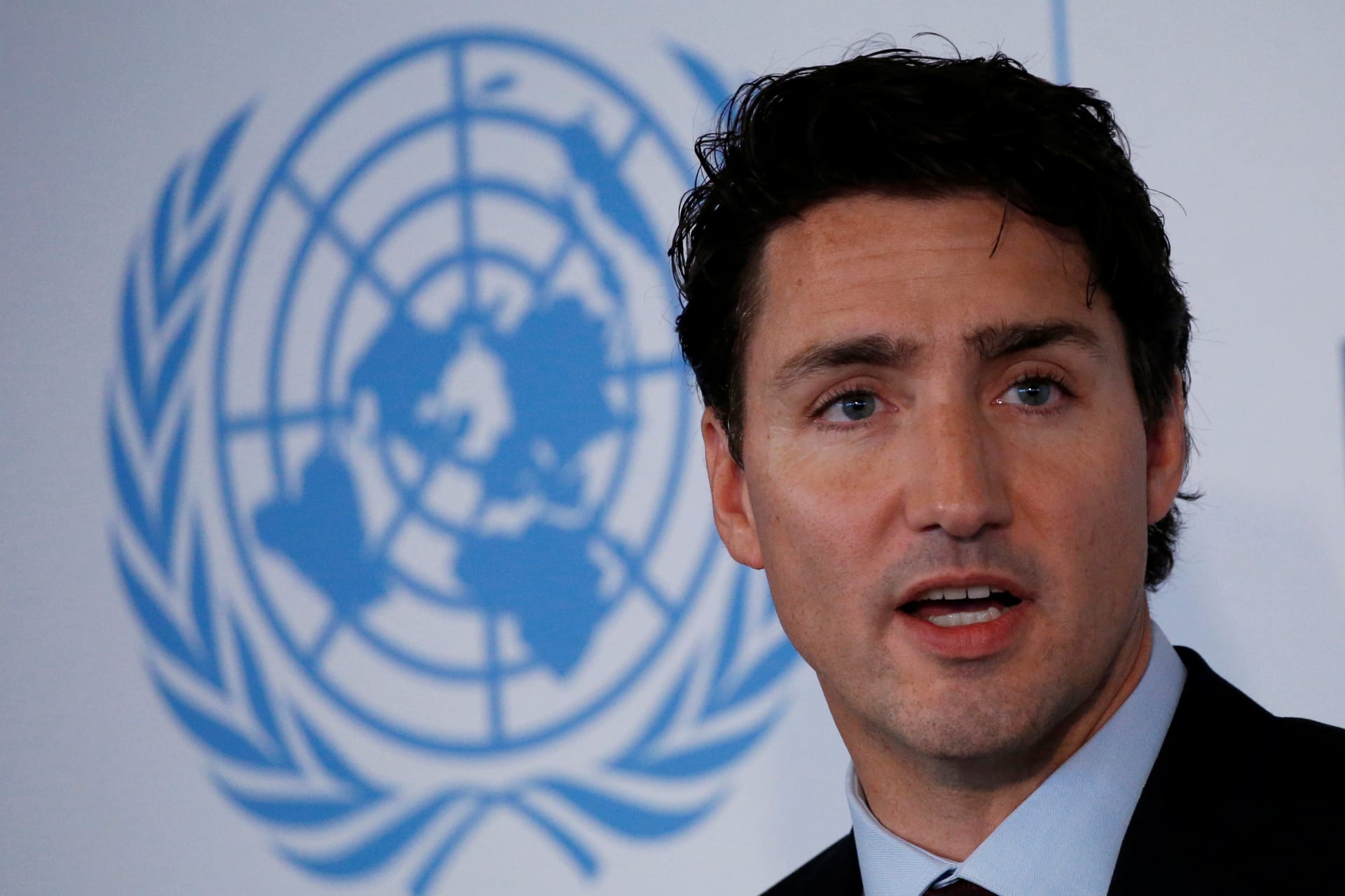 <p>Canadian Prime Minister Justin Trudeau speaks at the United Nations General Assembly in New York, New York on September 19, 2016. </p>
