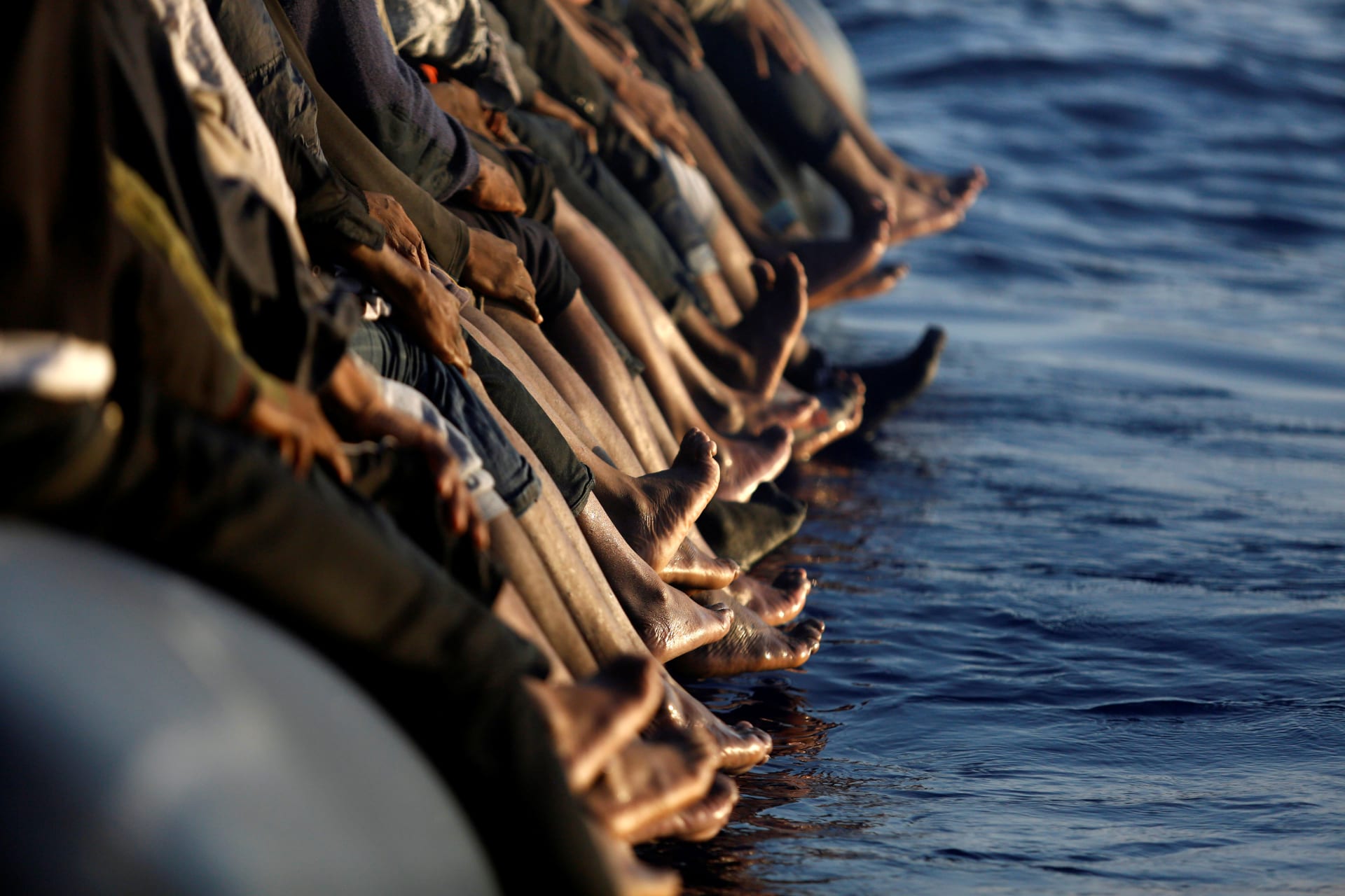 <p>A dinghy overcrowded by African migrants is seen drifting off the Libyan coast in Mediterranean Sea August 20, 2016. The episode in Brazil appears to be the first major instance of migrants feeling to South America.</p>
