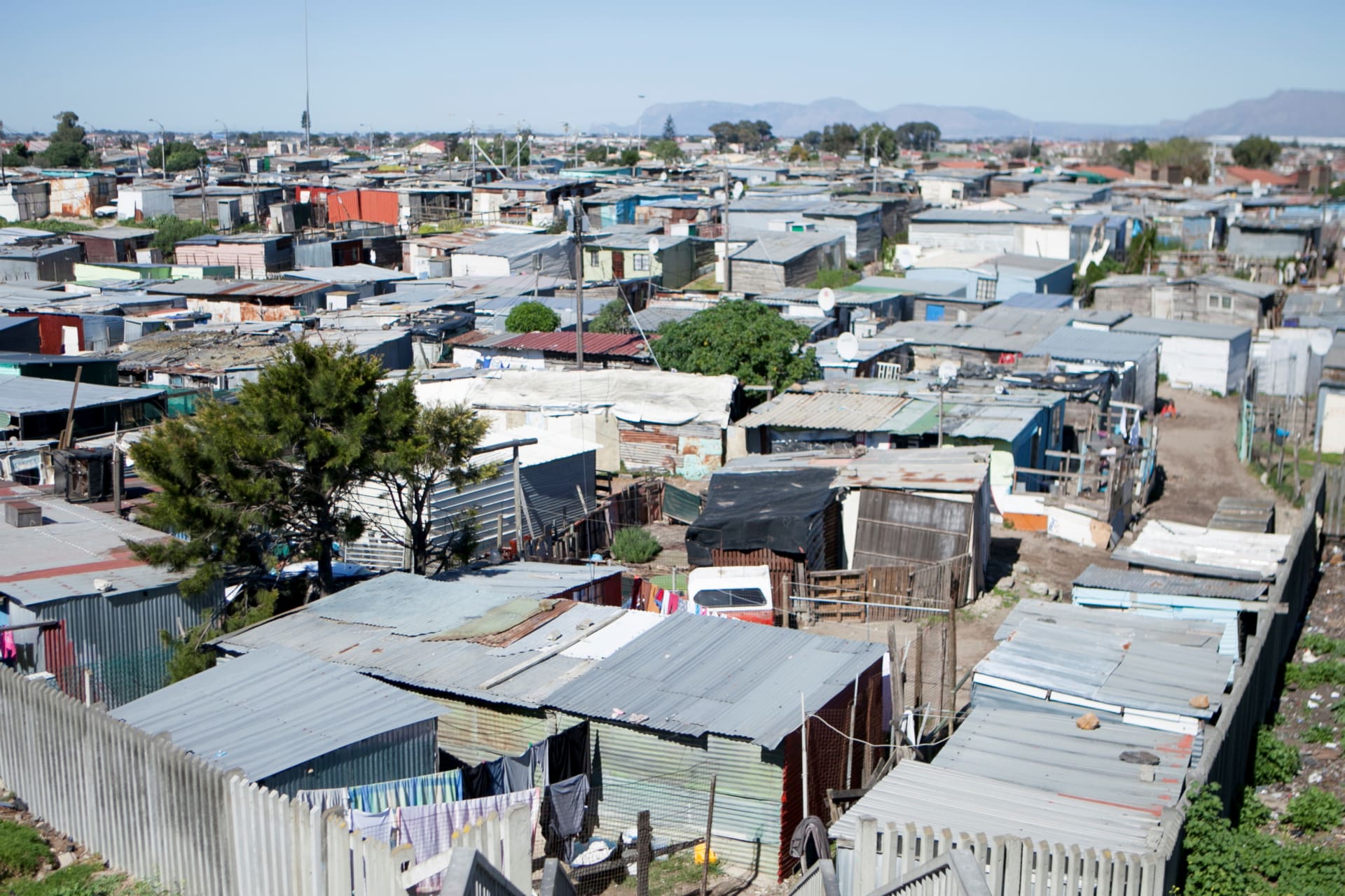 <p>Shacks are seen at an informal settlement near Cape Town, South Africa, September 14, 2016. Problems associated with informal urban and suburban settlements, like this one, represent a more pressing need for “land reform.”</p>
