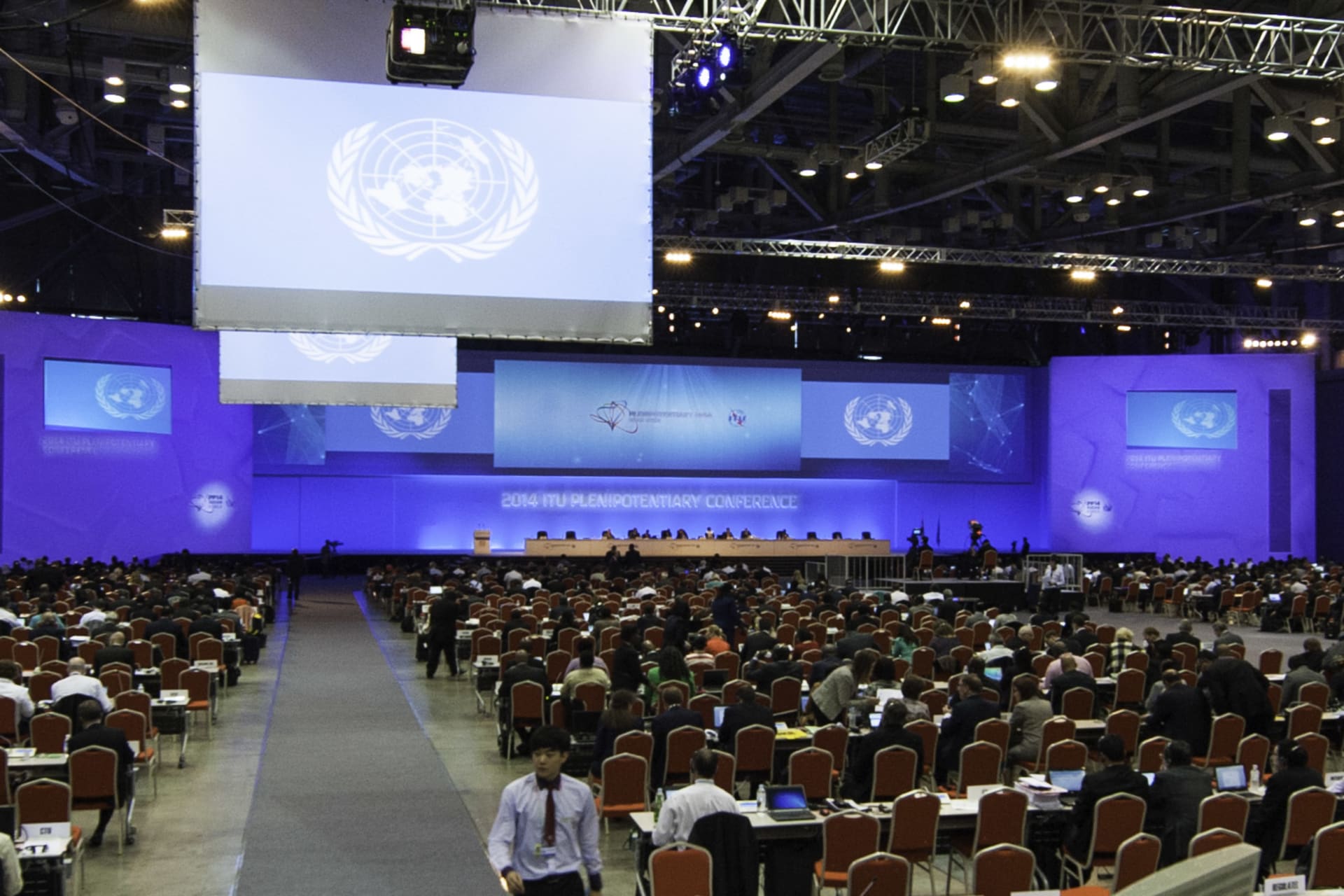 <p>Plenary session at the ITU Plenipotentiary Conference 2014 in Busan, South Korea.</p>
