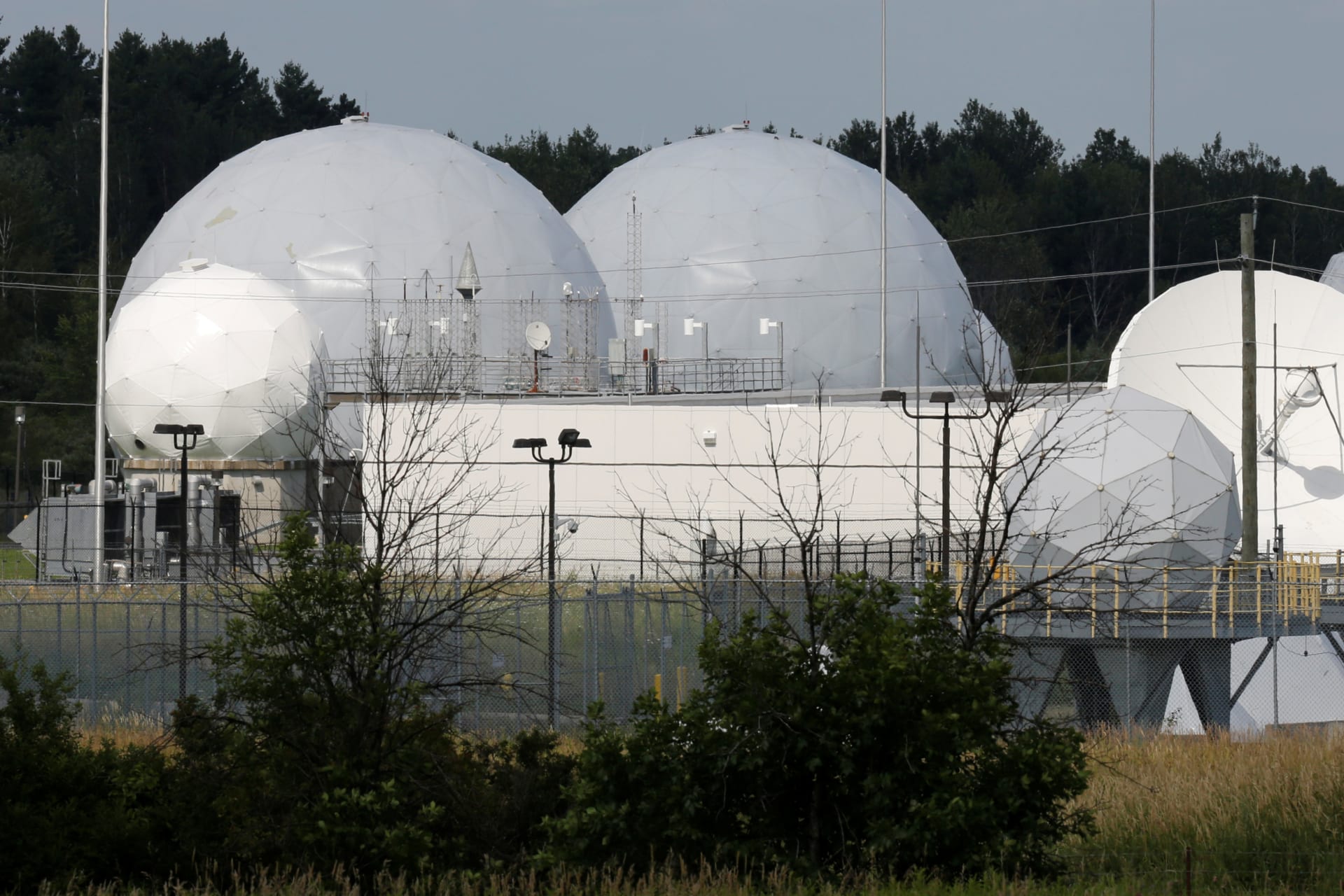 <p>A view shows equipment at Canadian Forces Station Leitrim, which intercepts communications for the Communications Security Establishment in Ottawa, Canada in July 2017. </p>
