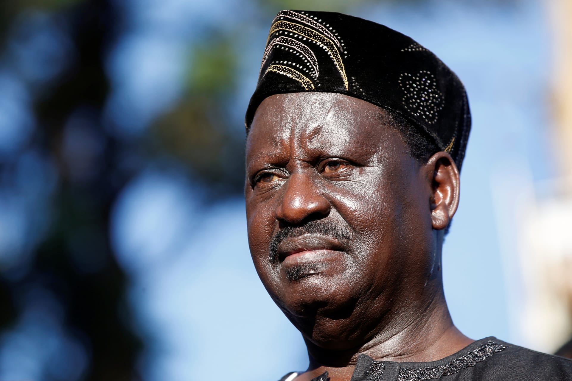<p>Kenyan opposition leader of the NASA coalition Raila Odinga at a commemoration of supporters killed by security forces over the election period in Nairobi, Kenya, November 29, 2017. </p>
