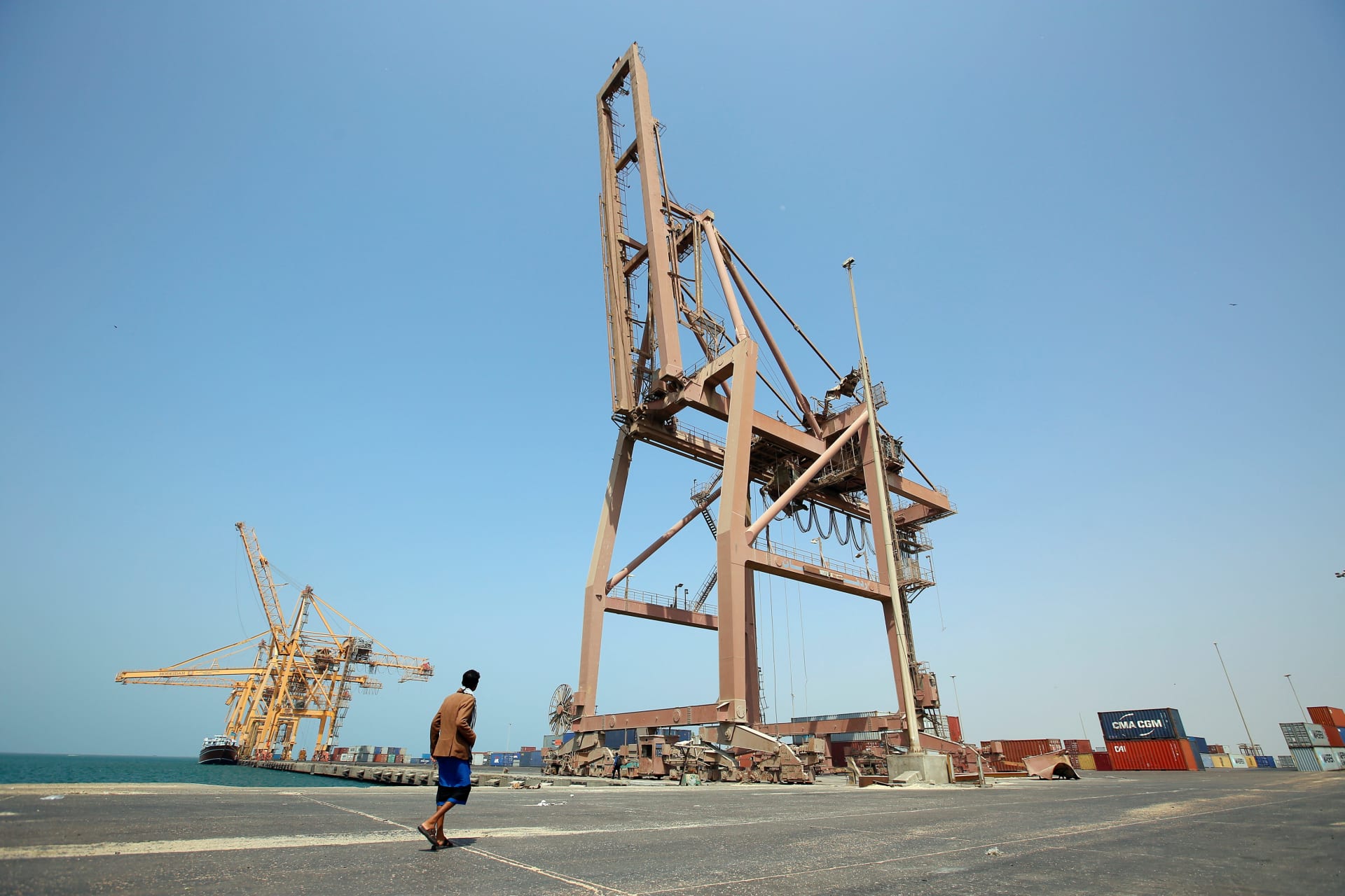 <p>Shipping to the Red Sea port of Hodeidah has been largely cut off.</p>
