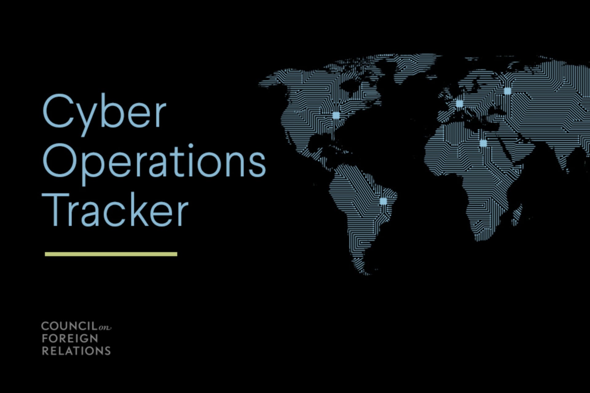 <p>The Cyber Operations Tracker</p>
