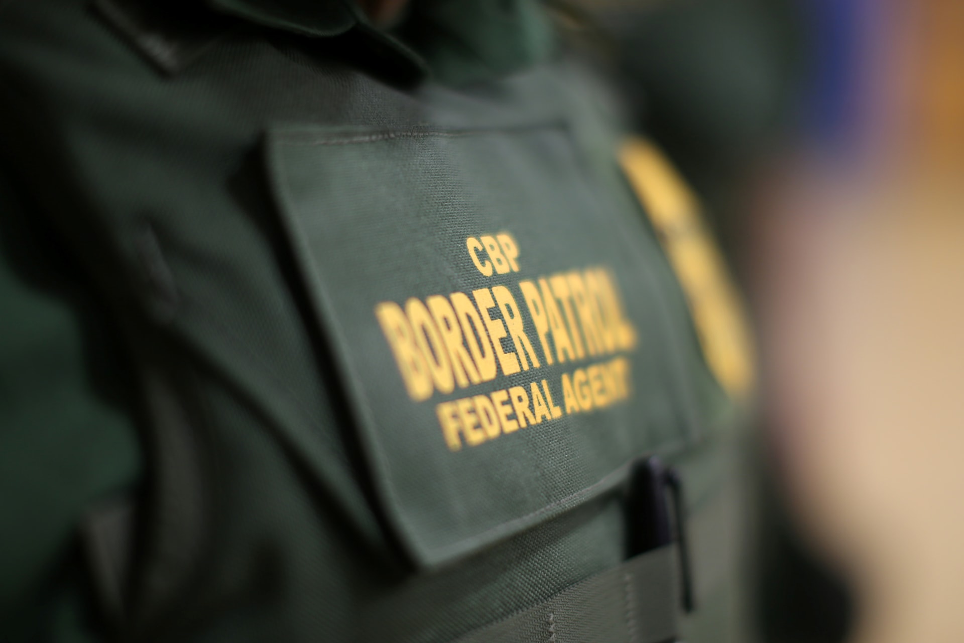 <p>The bullet-proof vest of a border patrol agent is seen at the United States Border Patrol Academy in Artesia, New Mexico, U.S.</p>
