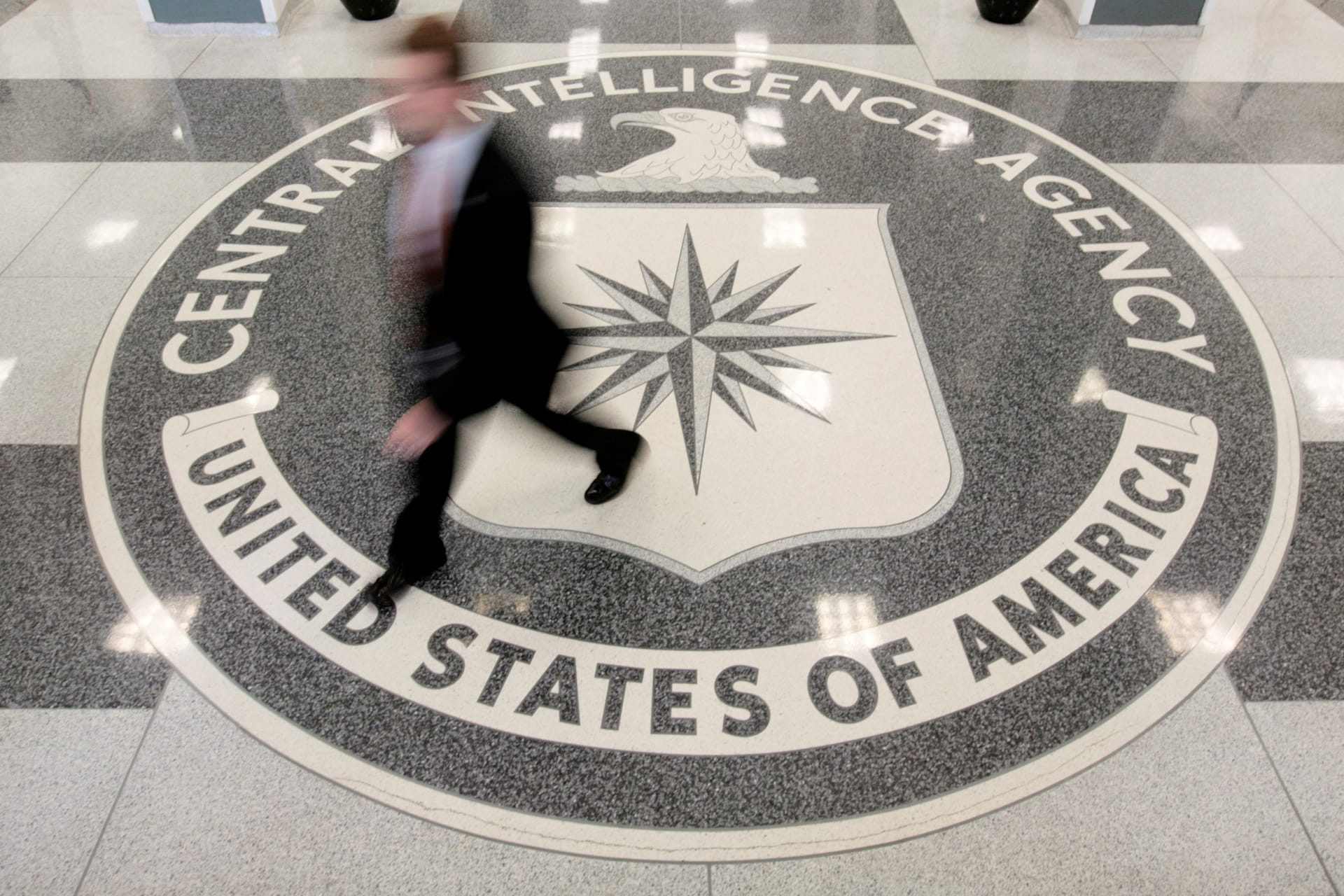 <p>The lobby of the CIA Headquarters Building in Langley, Virginia, U.S. on August 14, 2008.</p>
