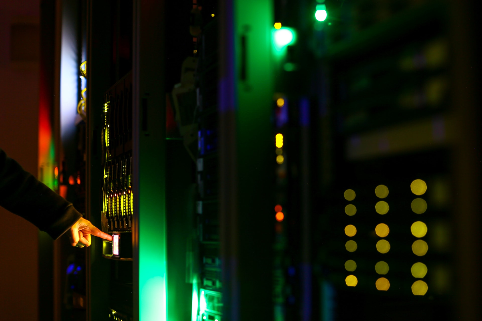 <p>A man poses inside a server room at an IT company in this June 19, 2017 illustration photo. </p>
