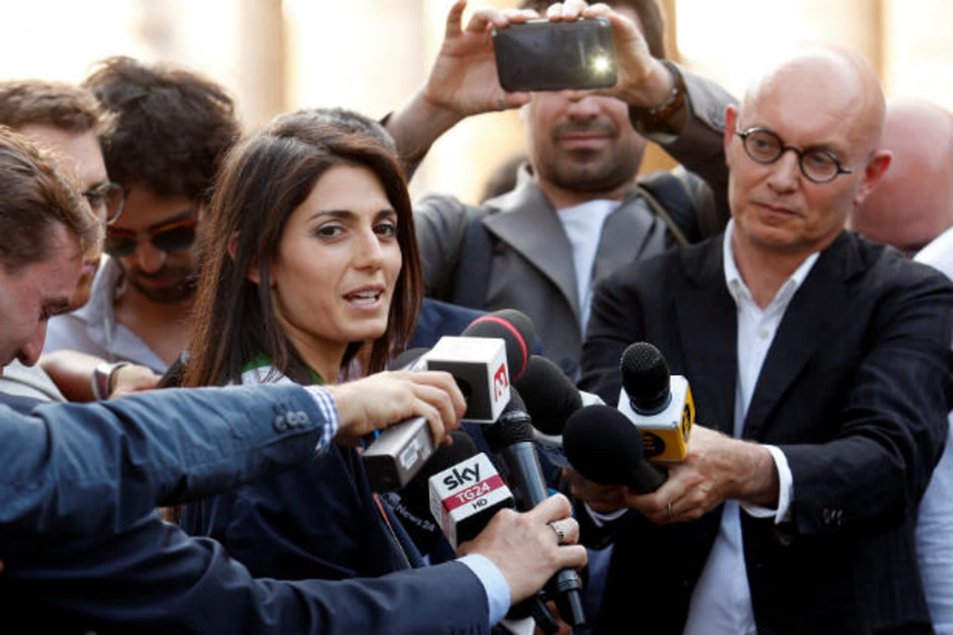 <p>Virginia Raggi Rome mayor scandal</p>
