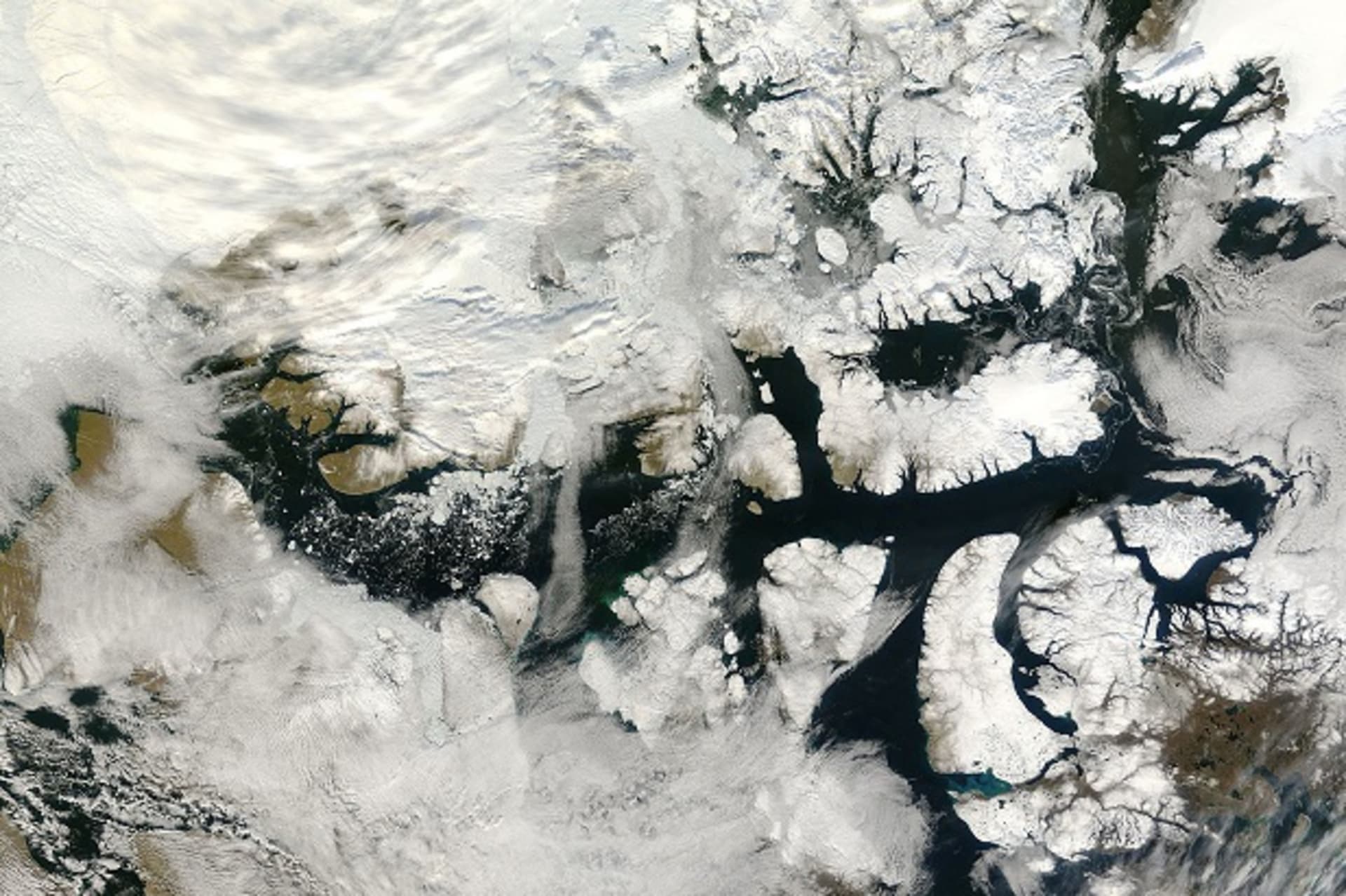 <p>An ice-free Northwest Passage (Photo: Reuters/NASA) </p>
