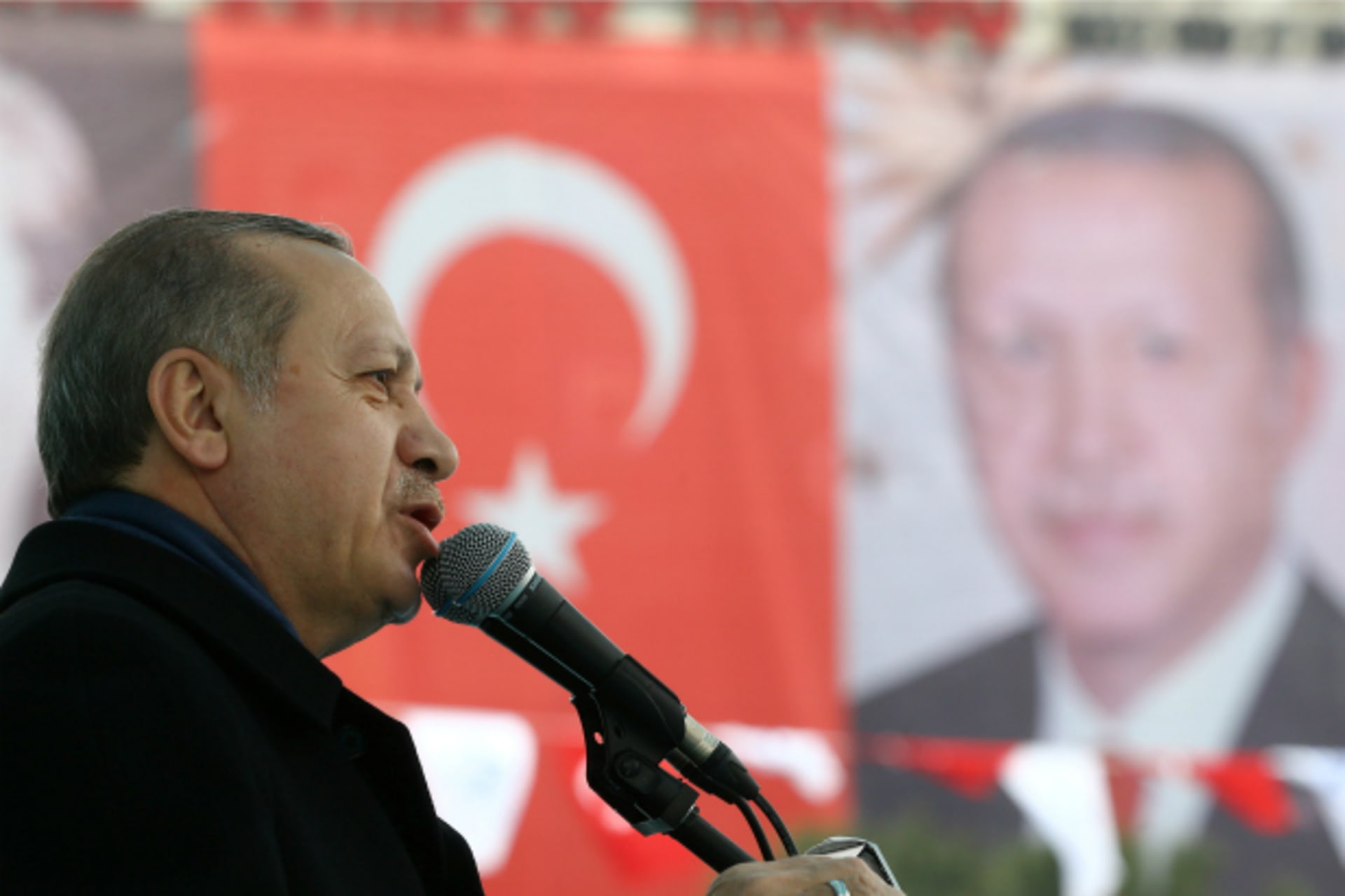 <p>Turkish President Tayyip Erdogan speaks during a ceremony in Istanbul, Turkey (Kayhan Ozer/Presidential Palace/Handout/Reuters).</p>
