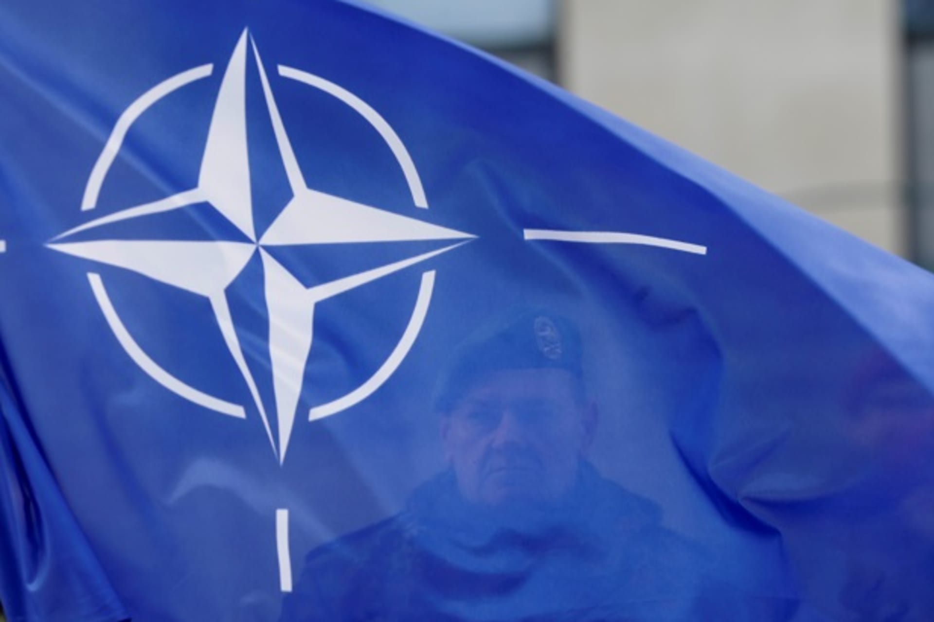 <p>NATO flag during a ceremony in Germany. (Photo: Ints Kalnins/Reuters)</p>
