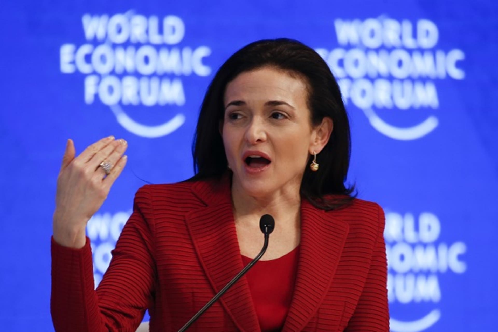 Sheryl Sandberg, Chief Operating Officer and Member of the Board, attends the annual meeting of the World Economic Forum (WEF) in Davos