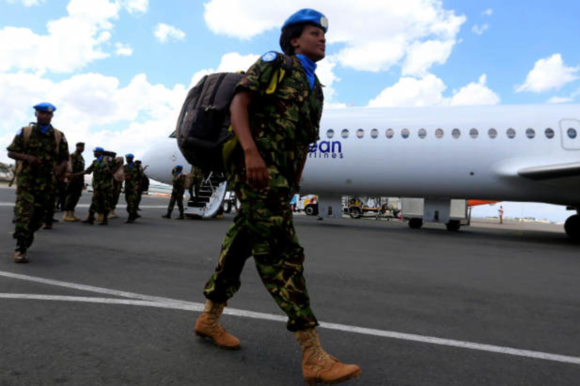 <p>Kenya UN soldiers peacekeepers women CAR</p>