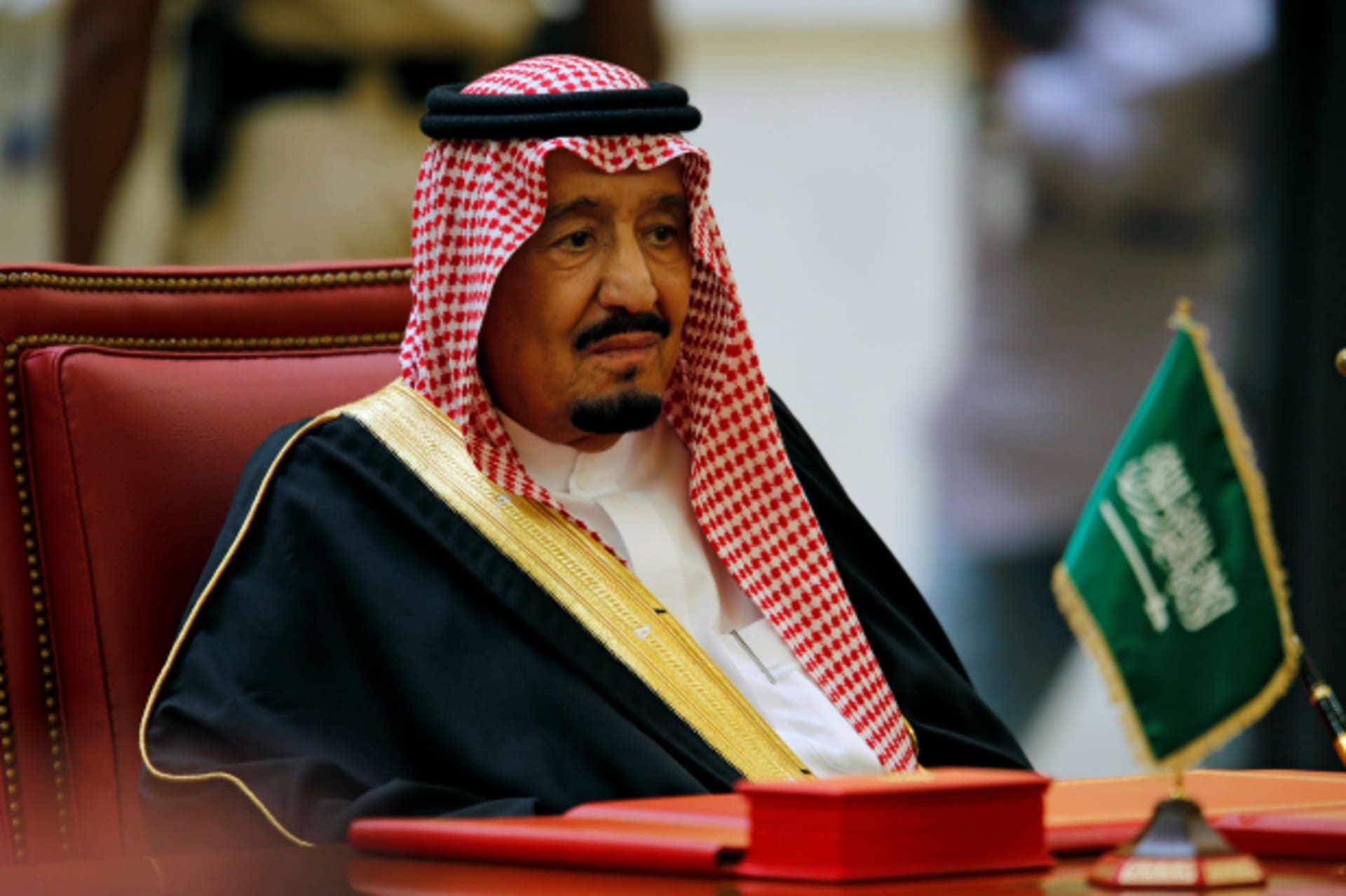 <p>Saudi King Salman bin Abbulaziz Al-Saud attends the Gulf Cooperation Council’s (GCC) 37th Summit in Manama, Bahrain (Hamad I Mohammed/Reuters).</p>
