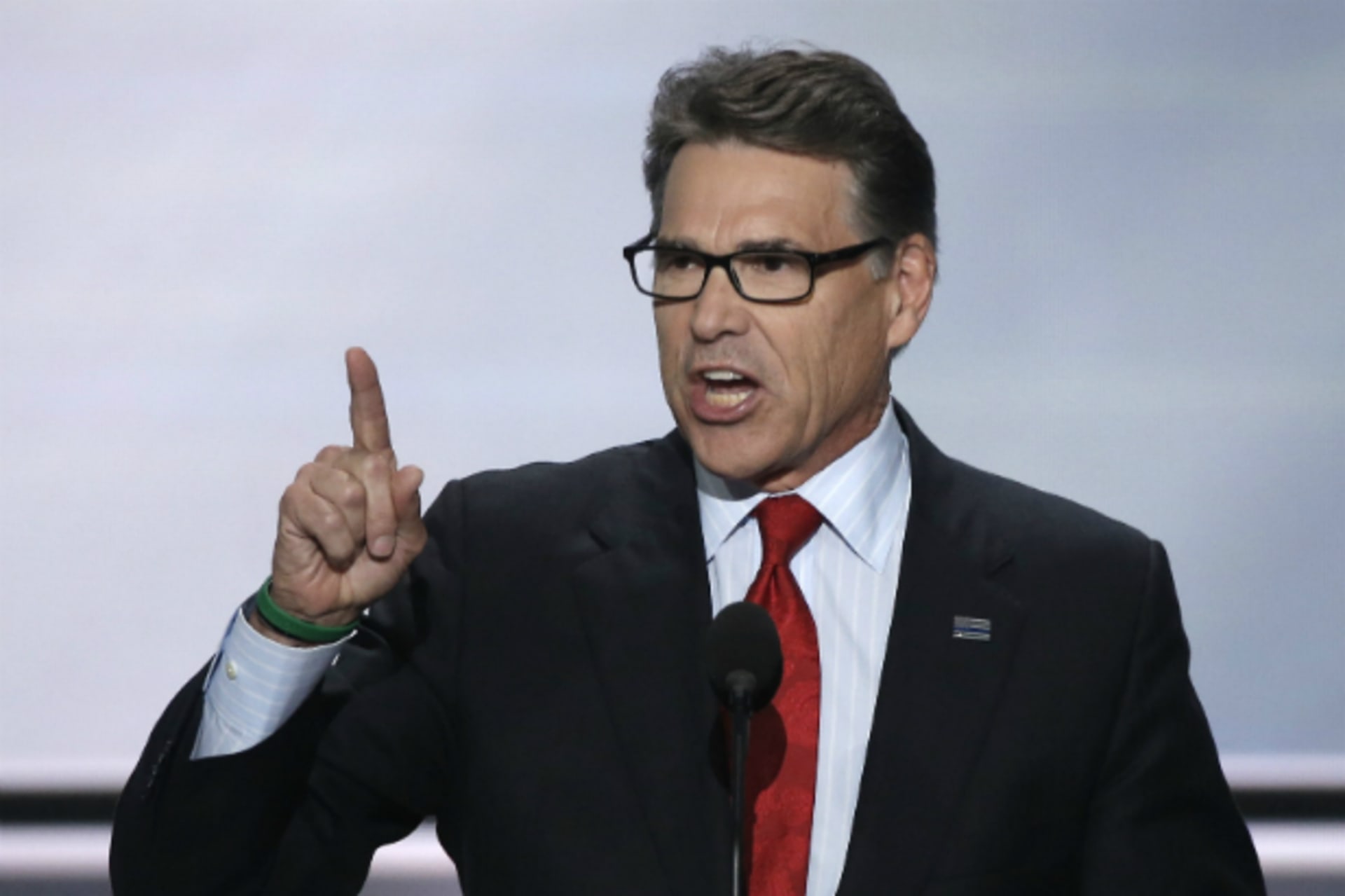 <p>Secretary of Energy nominee Rick Perry speaks at the Republican National Convention in Cleveland, Ohio Reuters/Mike Segar)</p>
