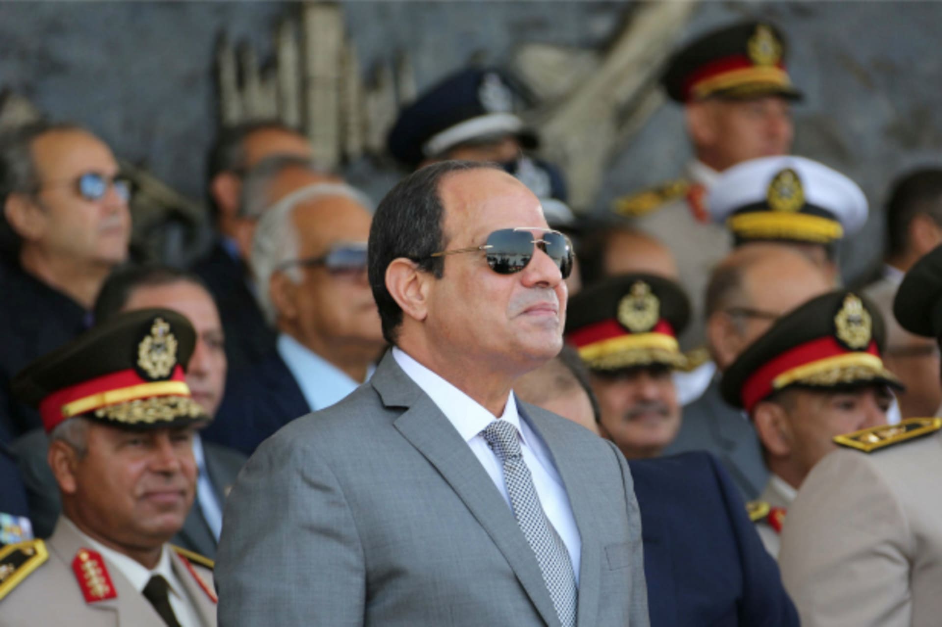 <p>Egyptian President Abdel Fattah al-Sisi attends the graduation of 83 aviation and military science at the Air Force Academy in Cairo, Egypt (Egyptian Presidency Handout/Reuters).</p>