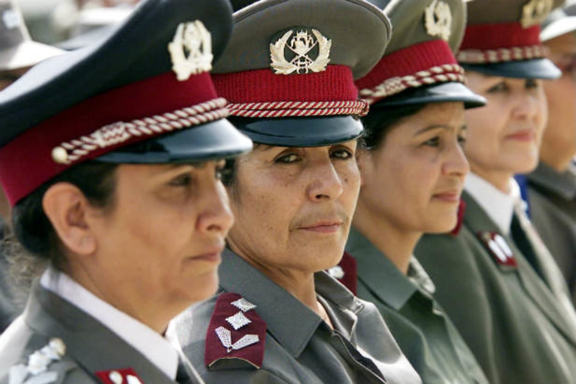 <p>Afghan women policewomen police security Kabul</p>
