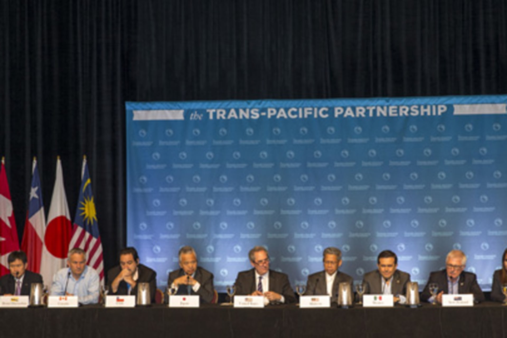 <p>Trans-Pacific Partnership TPP ministers press conference Lahaina Maui Hawaii July 31 2015</p>
