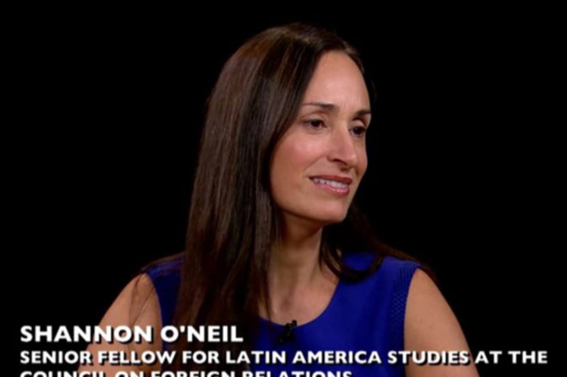 <p>Charlie Rose, Shannon O’Neil, Enrique Peña Nieto, US-Mexico relations</p>
