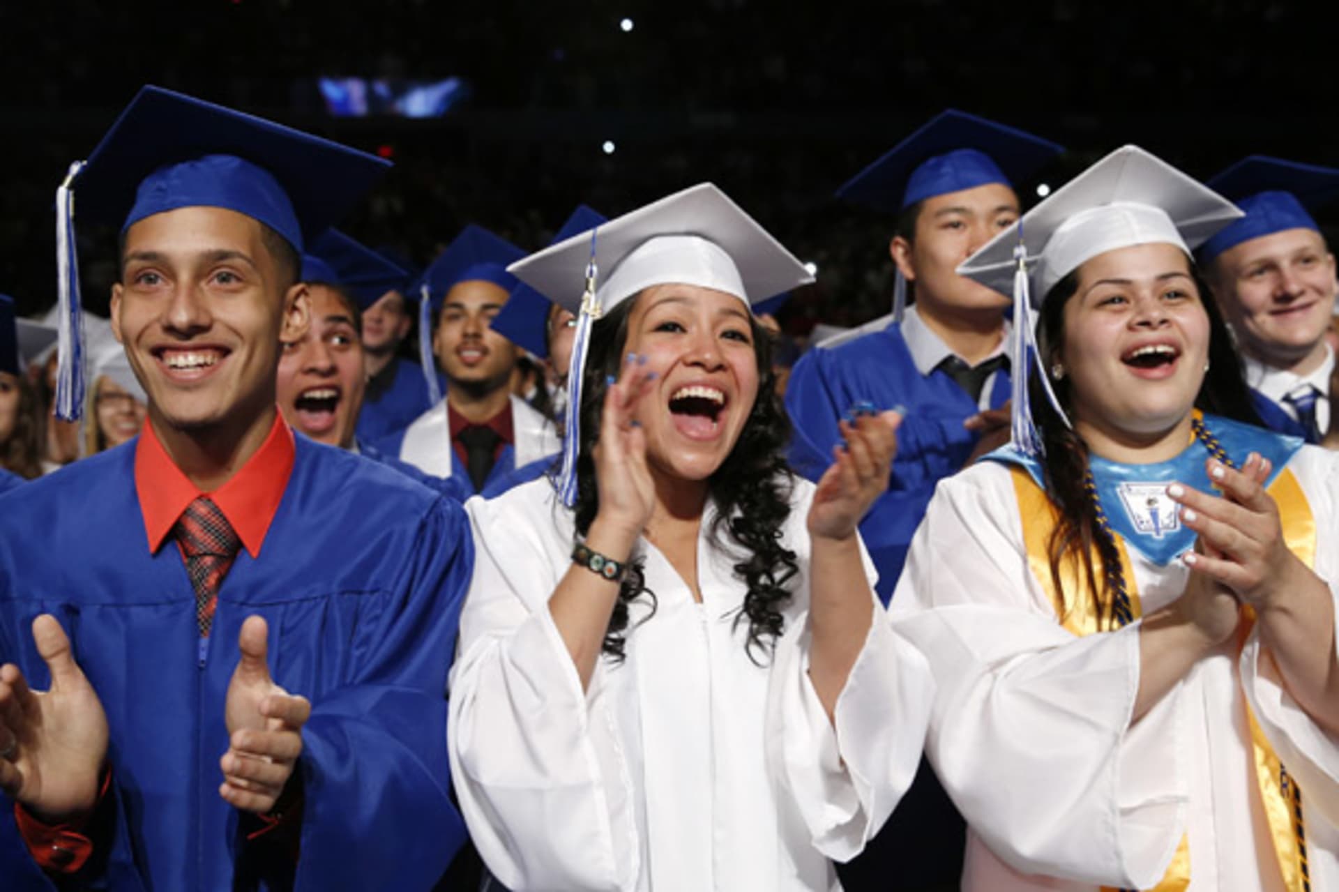 <p>Barack Obama commencement Worcester Technical High School</p>
