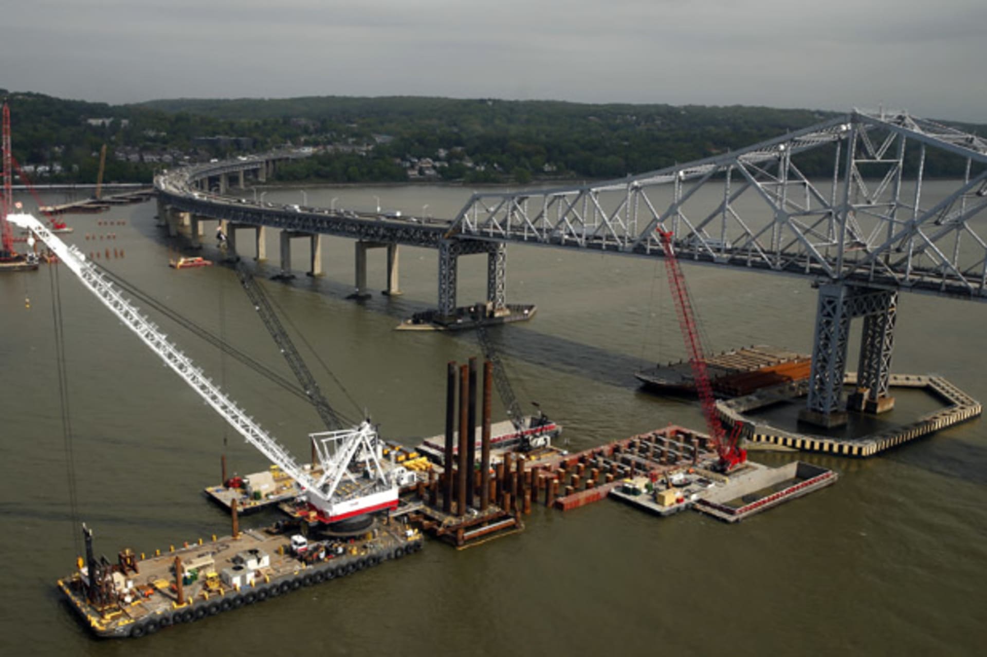 <p>Construction Tappan Zee Tarrytown New York</p>
