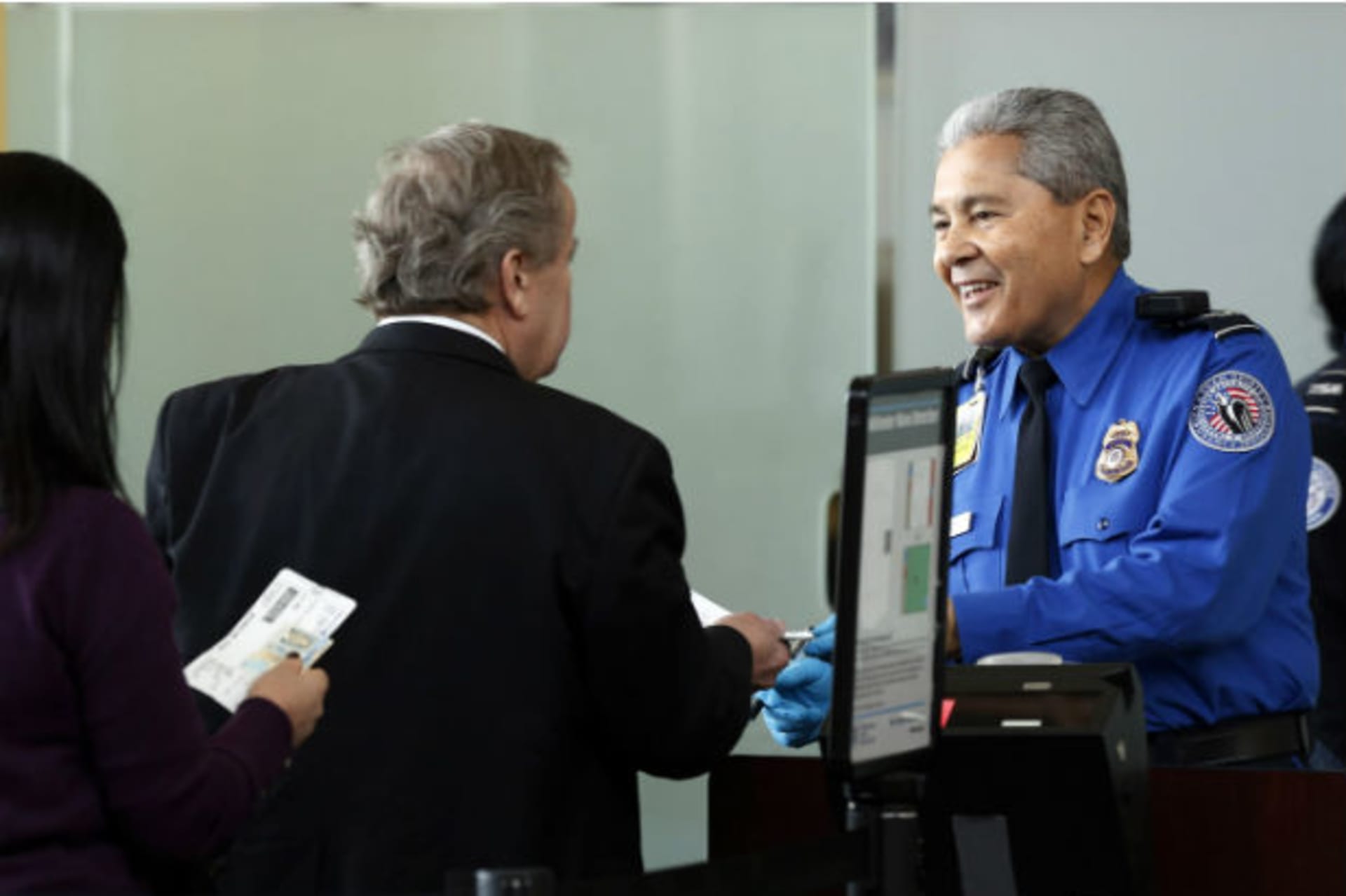 <p>Transportation Security Agency (TSA) officers work at Washington’s Reagan National Airport outside Washington, February 25, 2013 (Larry Downing/Courtesy Reuters).</p>
