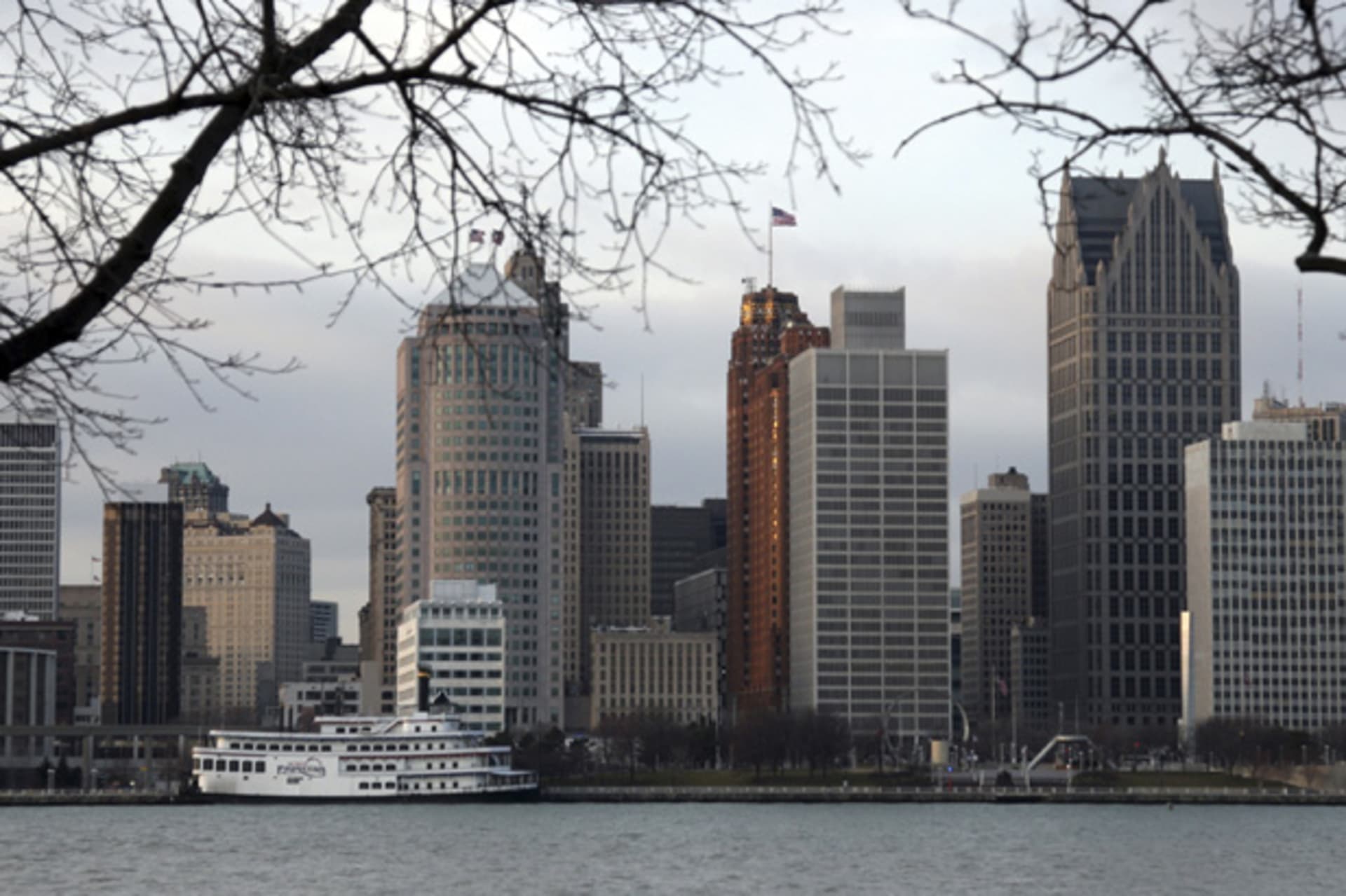 <p>The skyline of Detroit (Rebecca Cook/Courtesy Reuters).</p>
