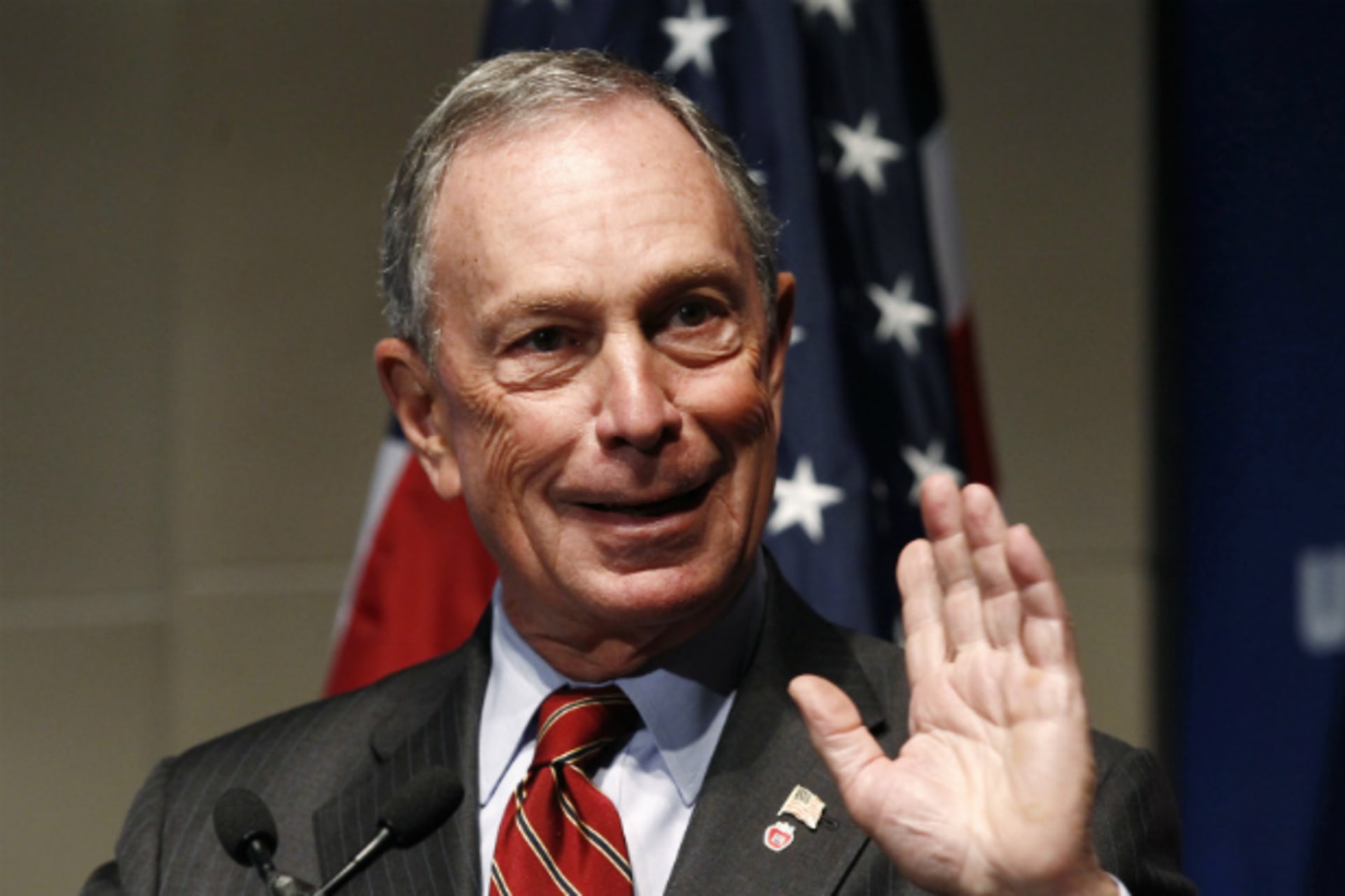 <p>New York City mayor Michael Bloomberg speaks at a U.S. Chamber of Commerce forum on reforming the high skilled immigration system of the United States in September 2011 (Kevin Lamarque/Courtesy Reuters).</p>
