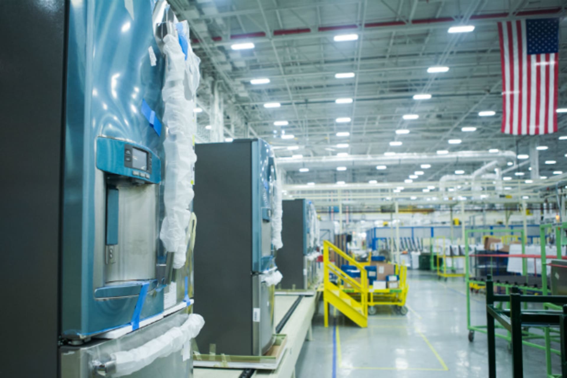 <p>GE plans to add a second production shift of 380 workers to its French door bottom freezer line at its Appliance Park facility in Louisville, KY (Company Handout).</p>
