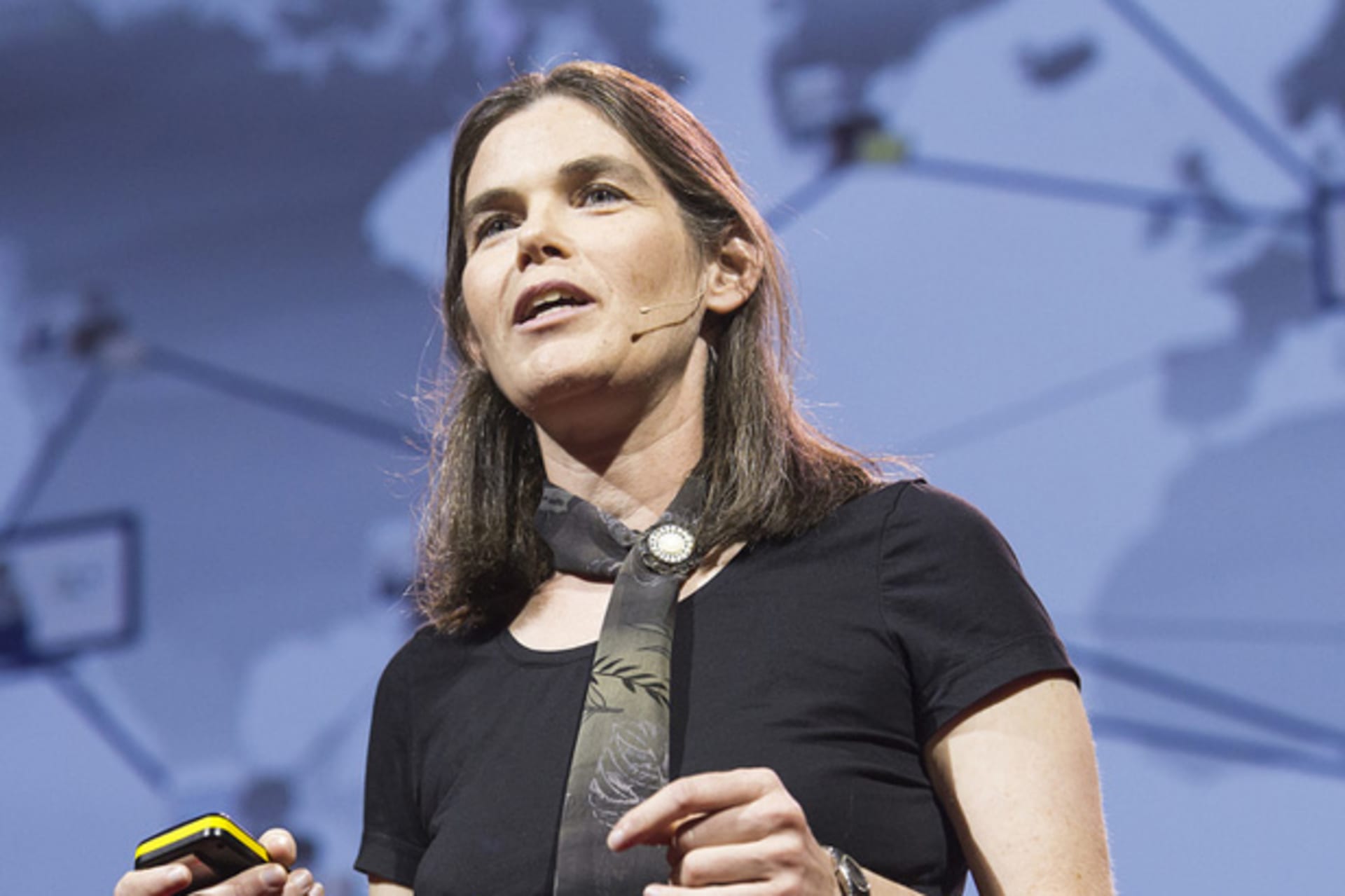 <p>Coursera co-founder Daphne Koller speaks at TED Global in Edinburgh on June 26, 2012 (TEDConference/flickr).</p>
