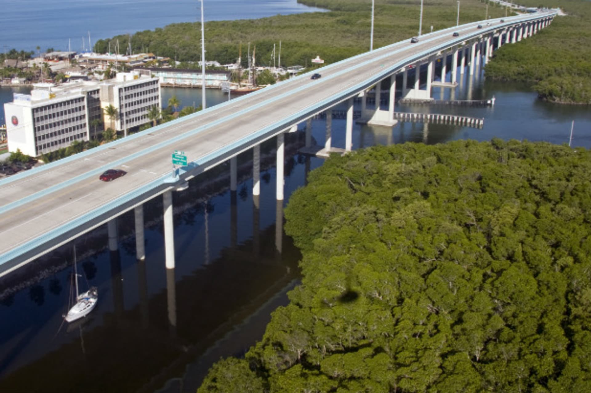<p>The southern portion of the 18-Mile Stretch, a facet of U.S. Highway 1 that connects South Florida with the Florida Keys, September 2011 (Handout/Courtesy Reuters).</p>
