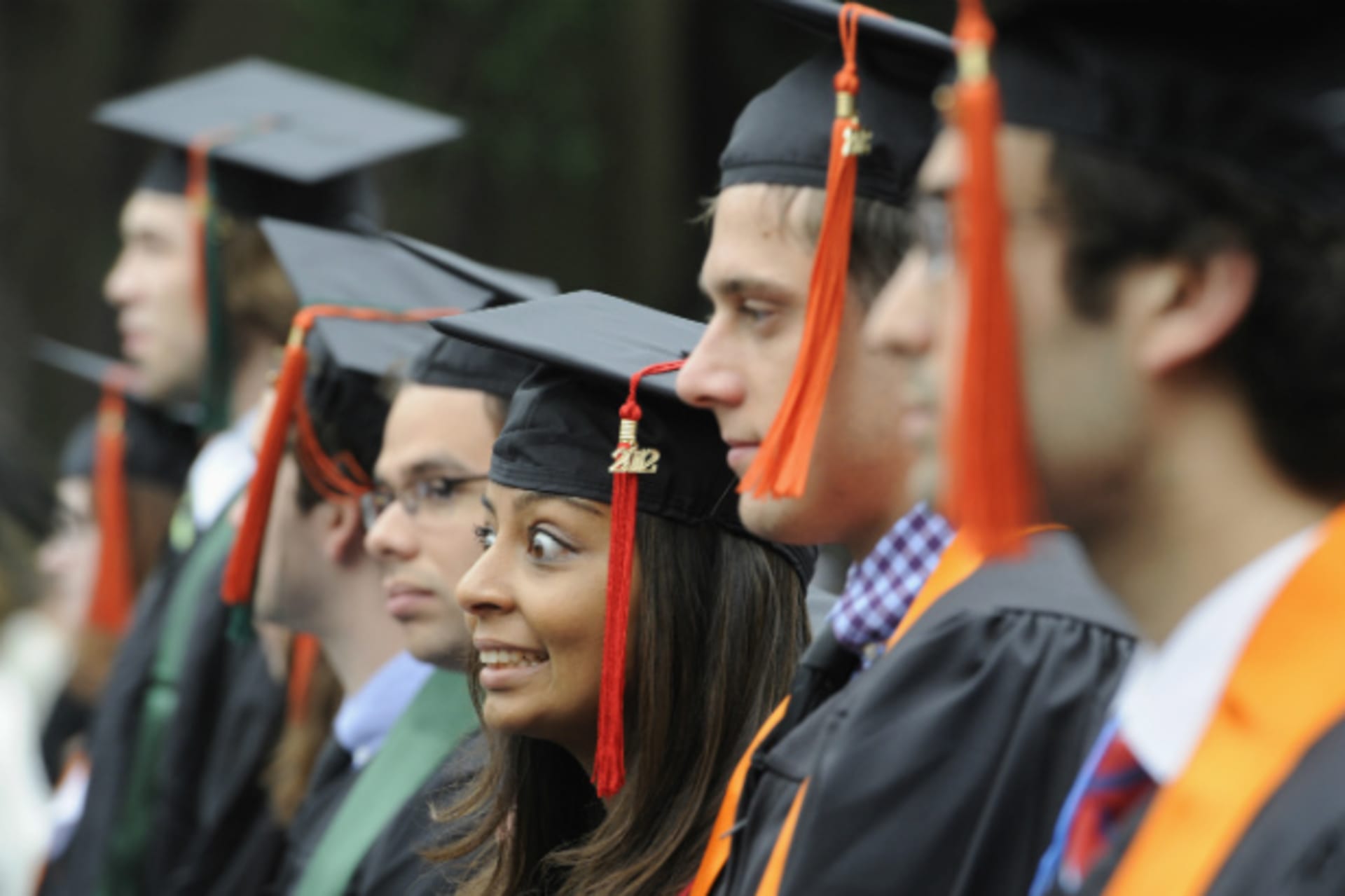 <p>Graduates in the Class of 2012 take part in commencement exercises at the California Institute of Technology in Pasadena, California (Phil McCarten/Courtesy Reuters).</p>

