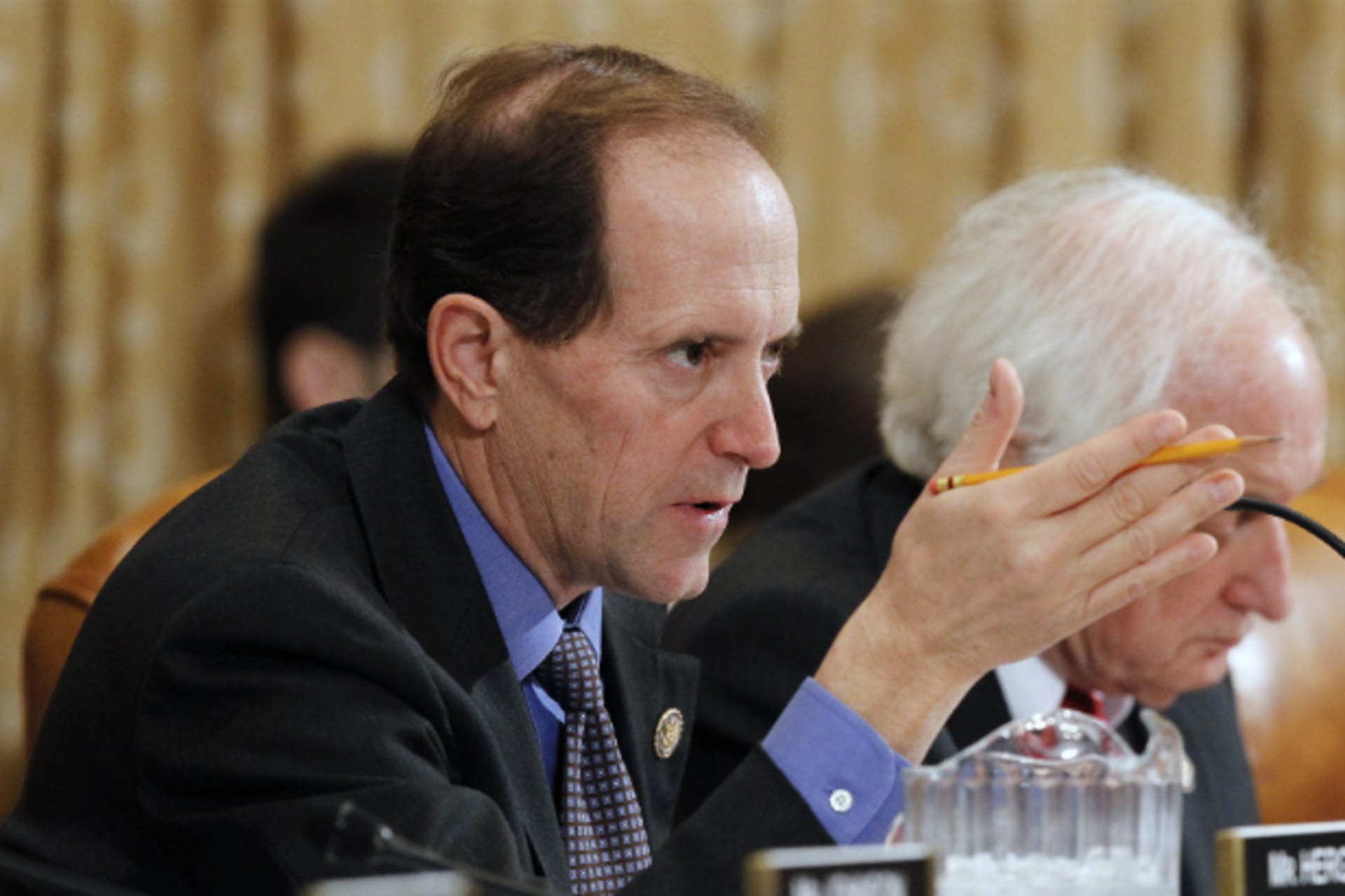 <p>House Ways and Means Committee chairman Dave Camp (R-MI), a member of the 2011 Supercommittee, during a hearing on President Obama’s 2013 budget proposal (Gary Cameron/Courtesy Reuters).</p>
