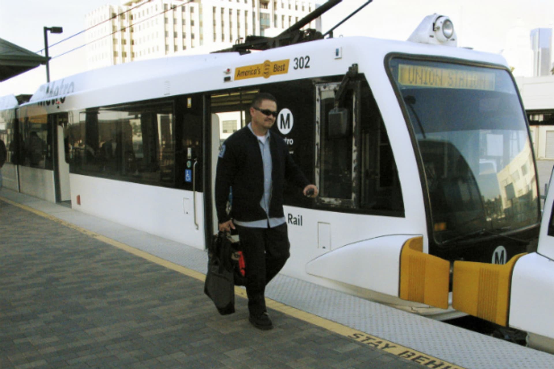 <p>A Los Angeles Metro Gold Line train; in 2008, Los Angeles voters passed a half cent sales tax increase to fund $30 to $40 billion in infrastructure investment over the next 30 years (Reuters Staff/Courtesy Reuters).</p>
