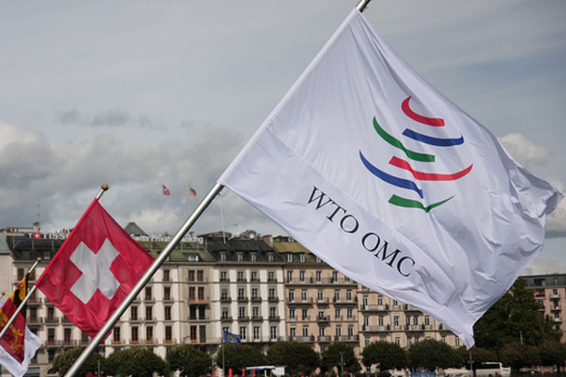 <p>The World Trade Organization Flag. (World Trade Organization/Flickr)</p>
