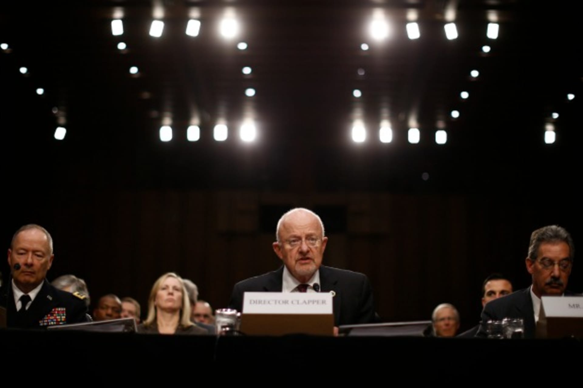 <p>James Clapper Net Politics Cyber CFR</p>
