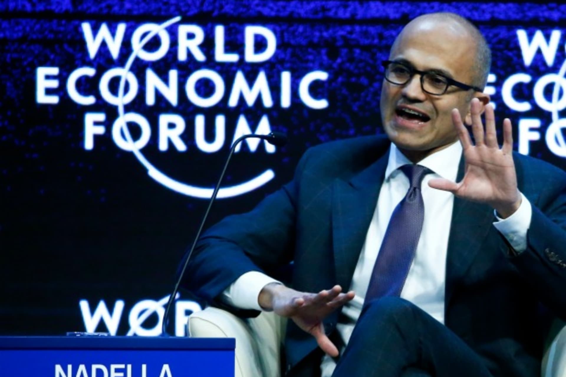<p>Satya Nadella Microsoft CFR CEO Cyber Net Politics</p>
