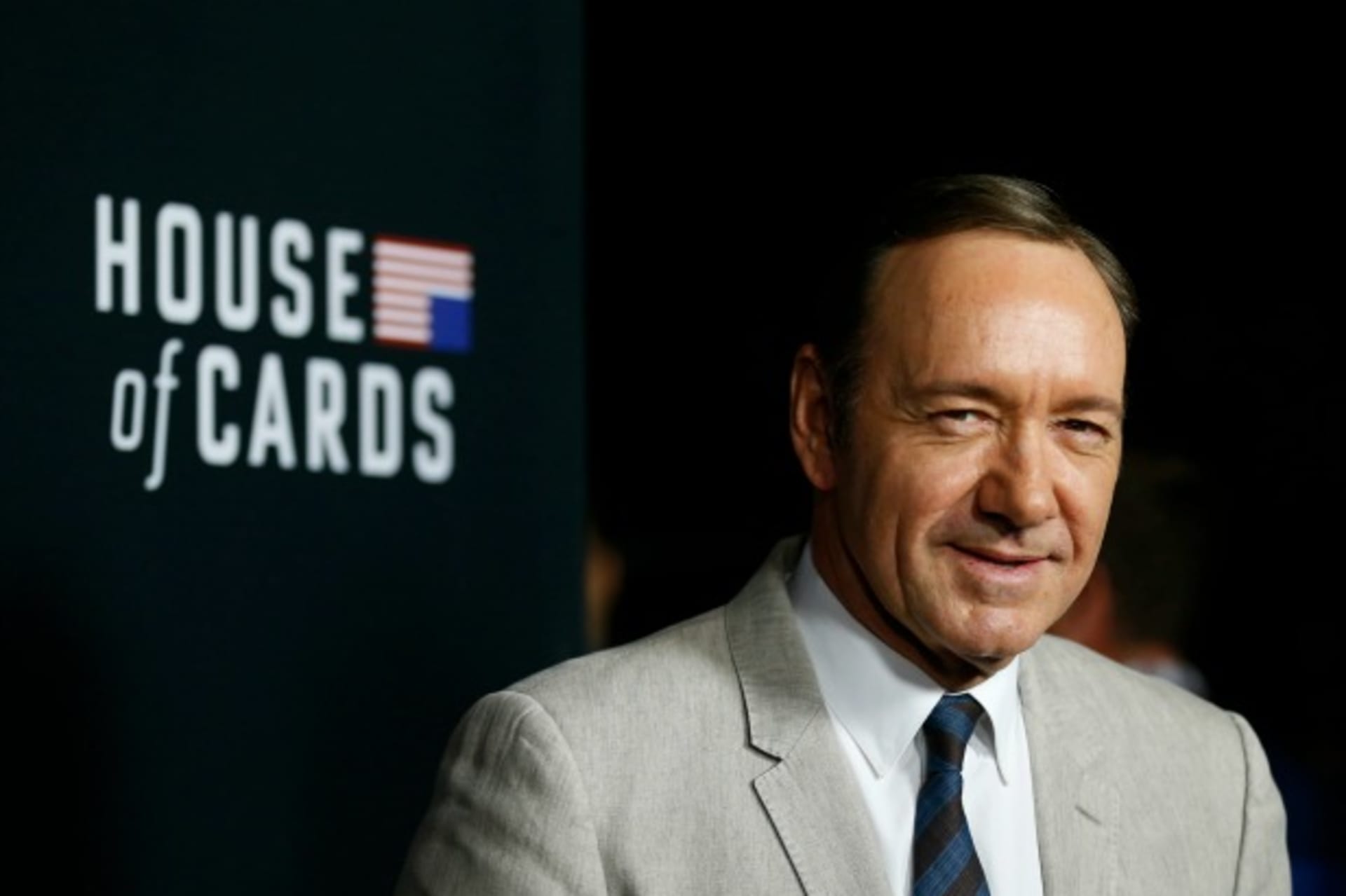 <p>Cast member Kevin Spacey poses at the premiere for the second season of the television series “House of Cards” at the Directors Guild of America in Los Angeles, California on February 13, 2014. (Mario Anzuoni/Courtesy Reuters)</p>
