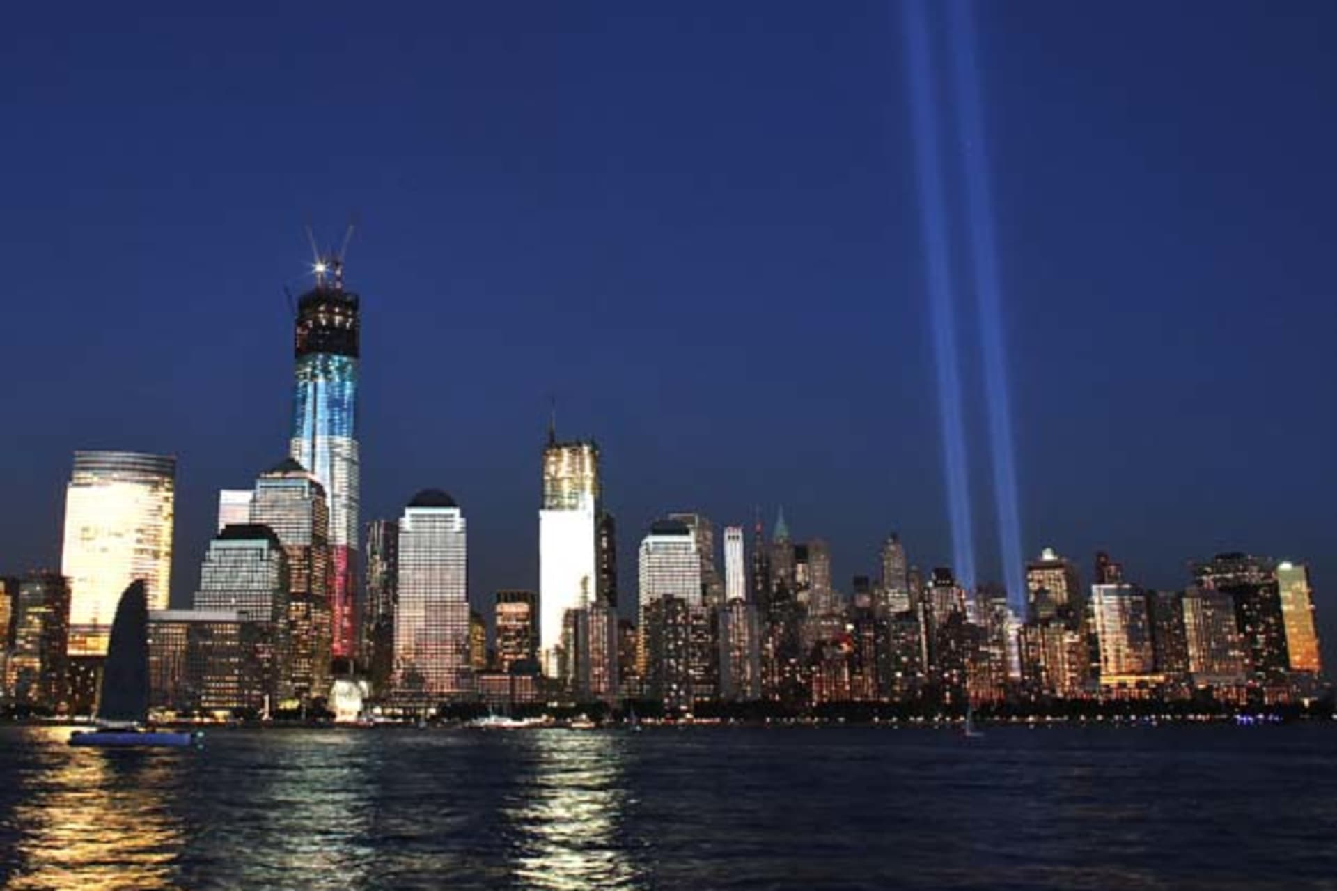 <p>The Tribute in Light art installation illuminates the New York sky on the eleventh anniversary of the September 11 attacks on the World Trade Center (Eduardo Munoz/Courtesy Reuters).</p>