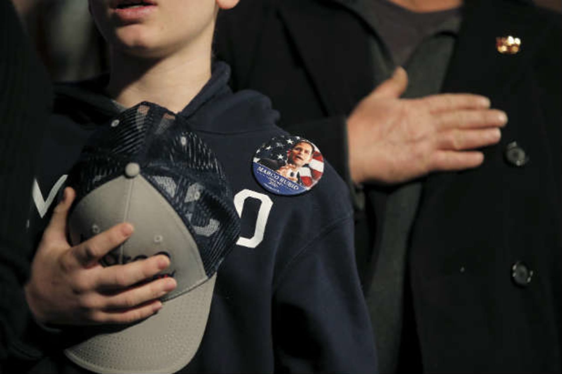 <p>Marco Rubio supporters before a campaign town hall at Easley High School in Easley, South Carolina on February 14, 2016. (Chris Keane/Reuters)</p>
