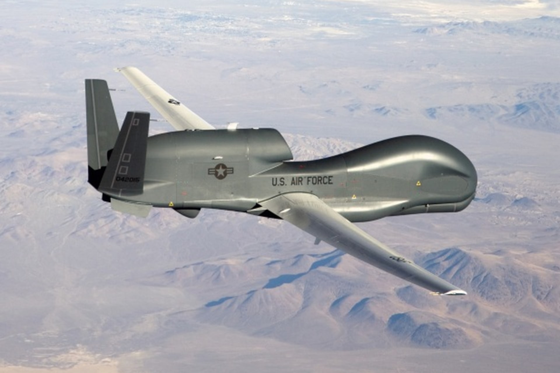 <p>An undated U.S. Air Force handout photo of a RQ-4 Global Hawk (Handout/Courtesy Reuters).</p>
